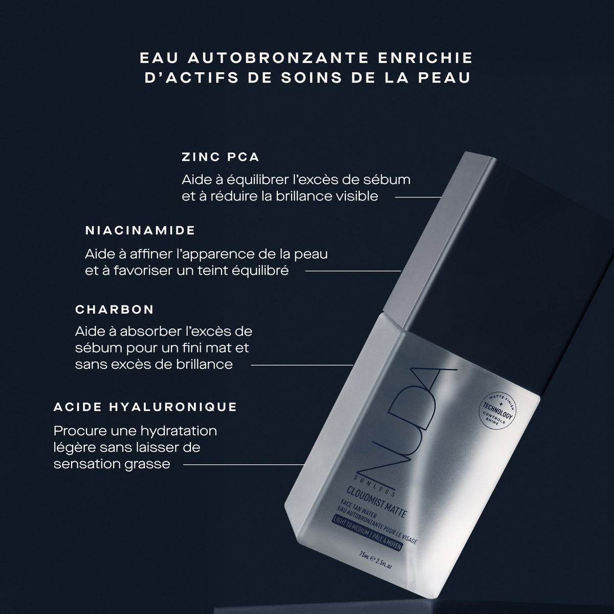Nuda Self-Tanning Face Water - Cloudmist Matte
