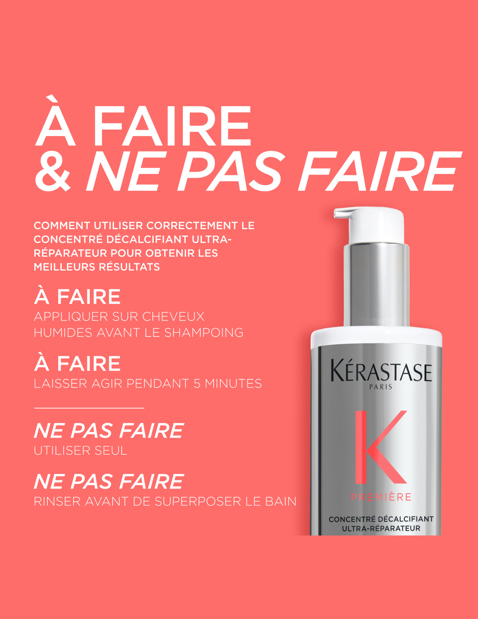 Traitement pré-shampoing concentré décalcifiant ultra-réparateur