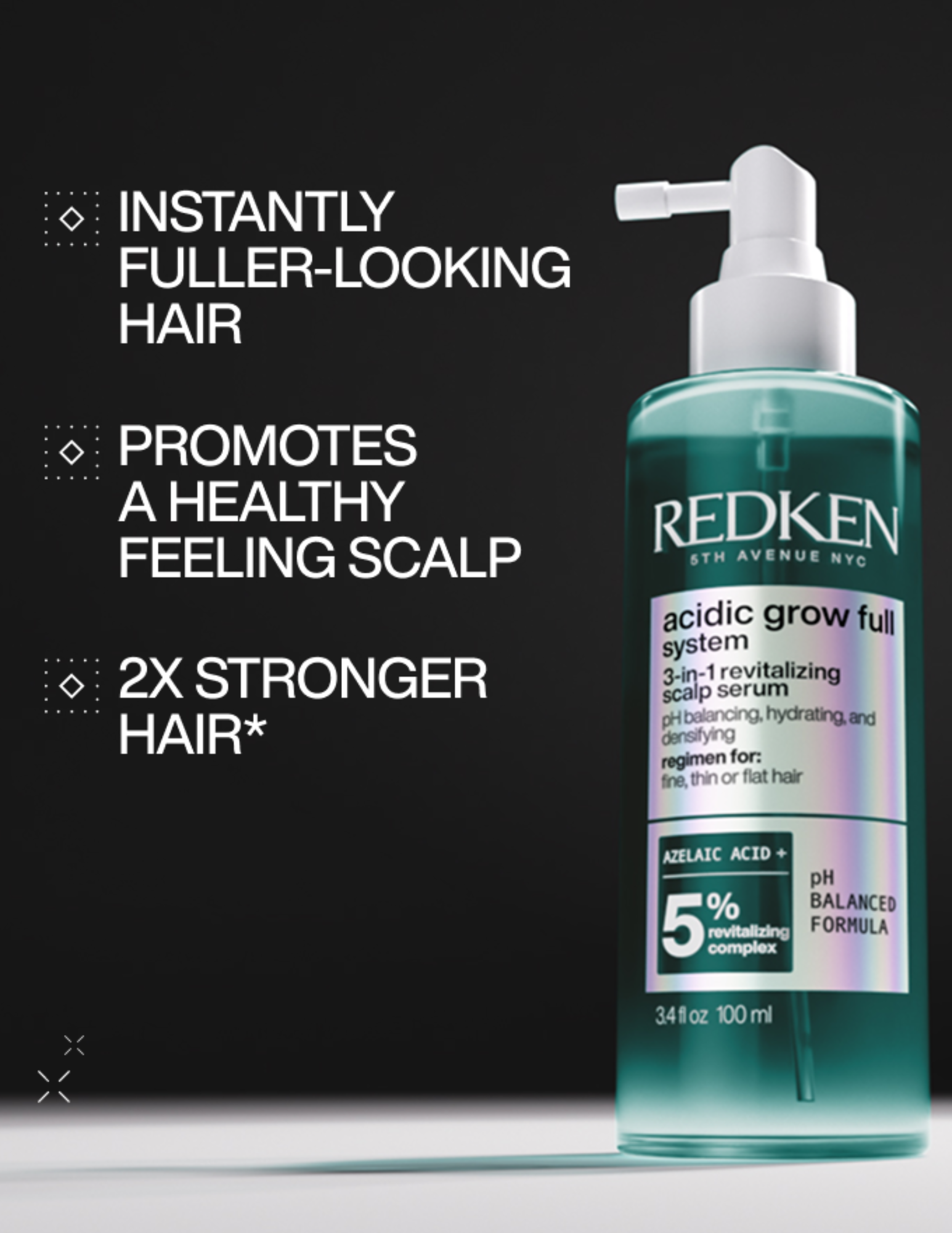 Acidic Grow Full - Sérum revitalisant pour cuir chelevu et cheveux