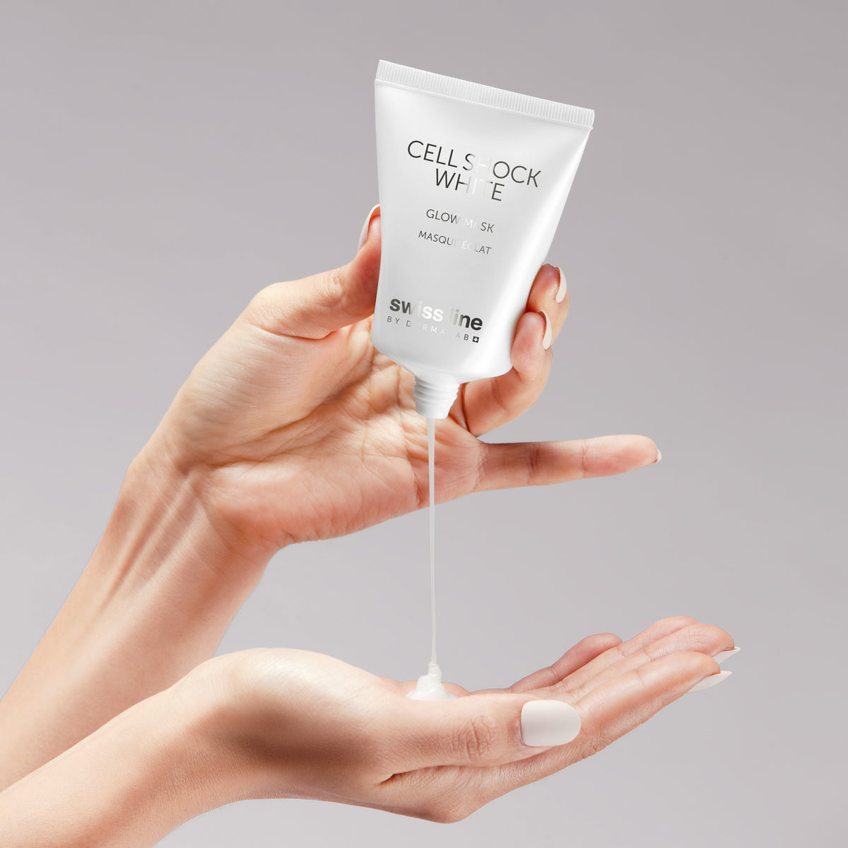 Masque éclat Cell Shock White - application