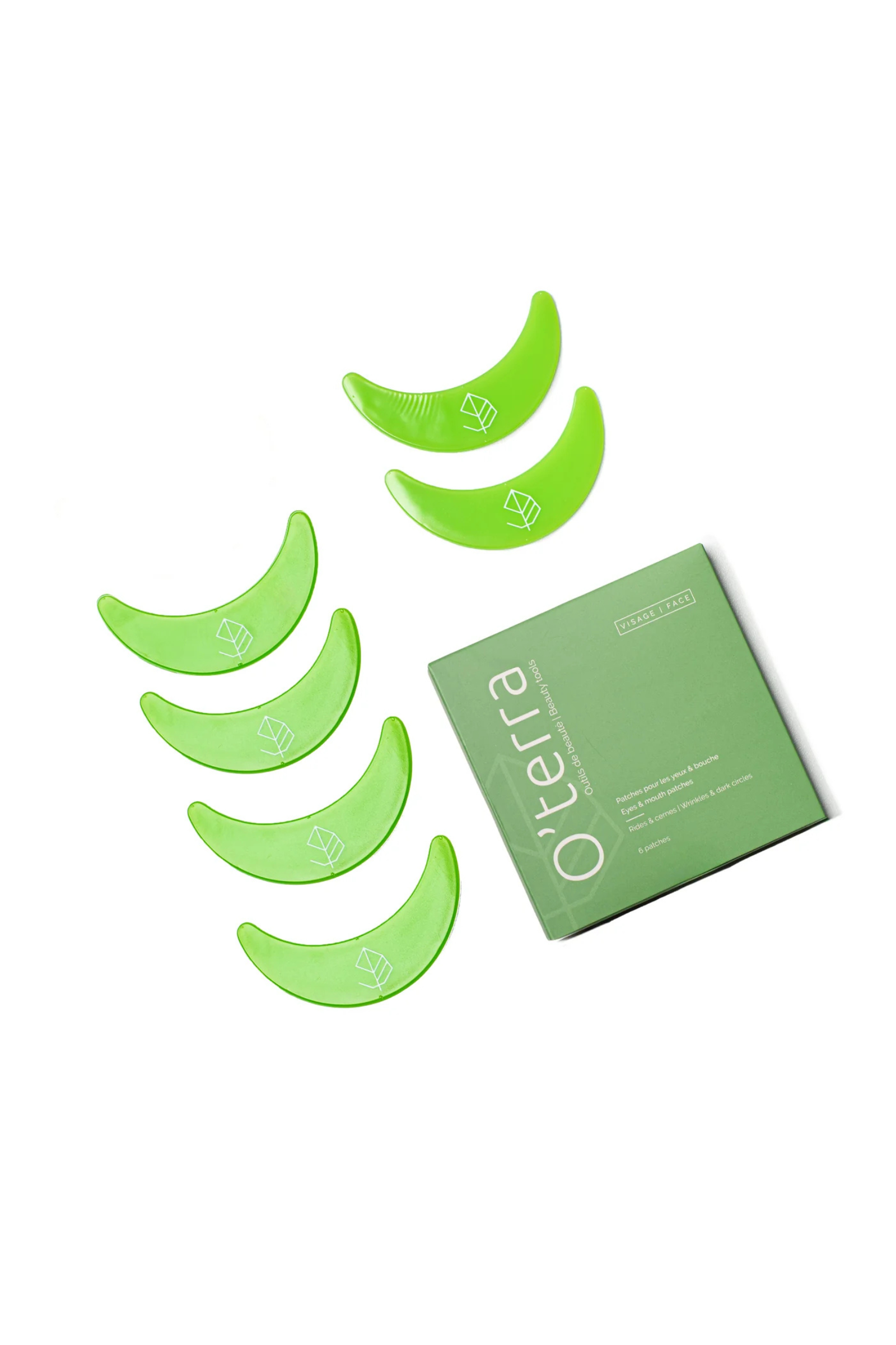 Reusable & luminous patches for the eye area