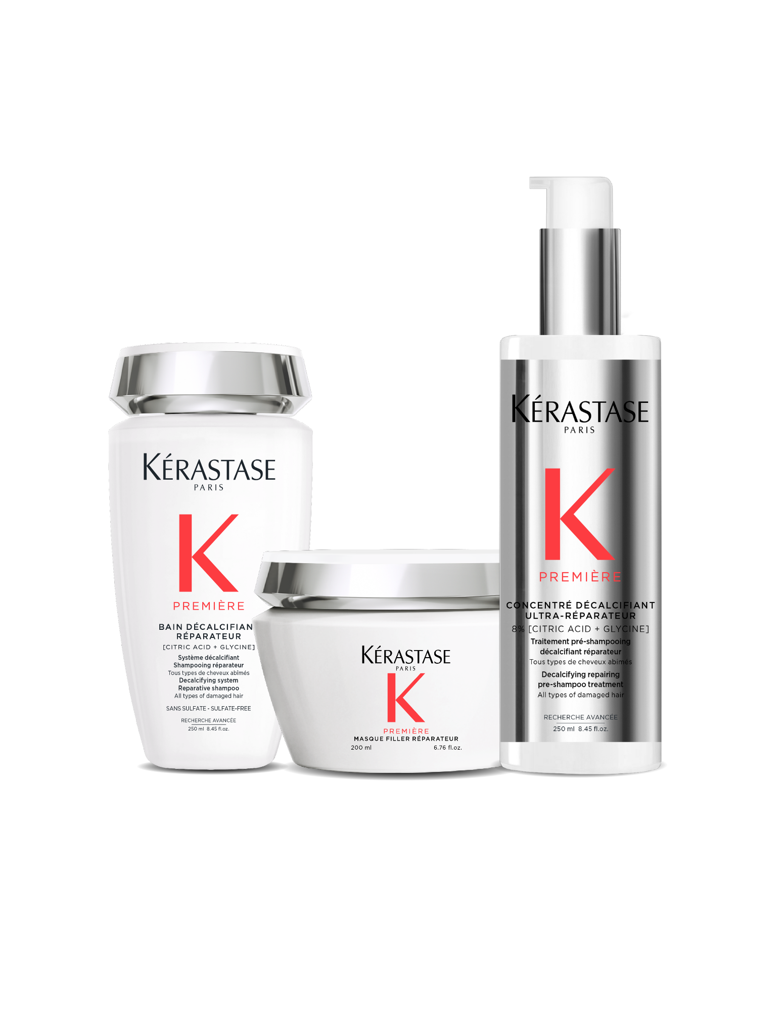 First: Restorative decalcifying routine for medium to thick hair