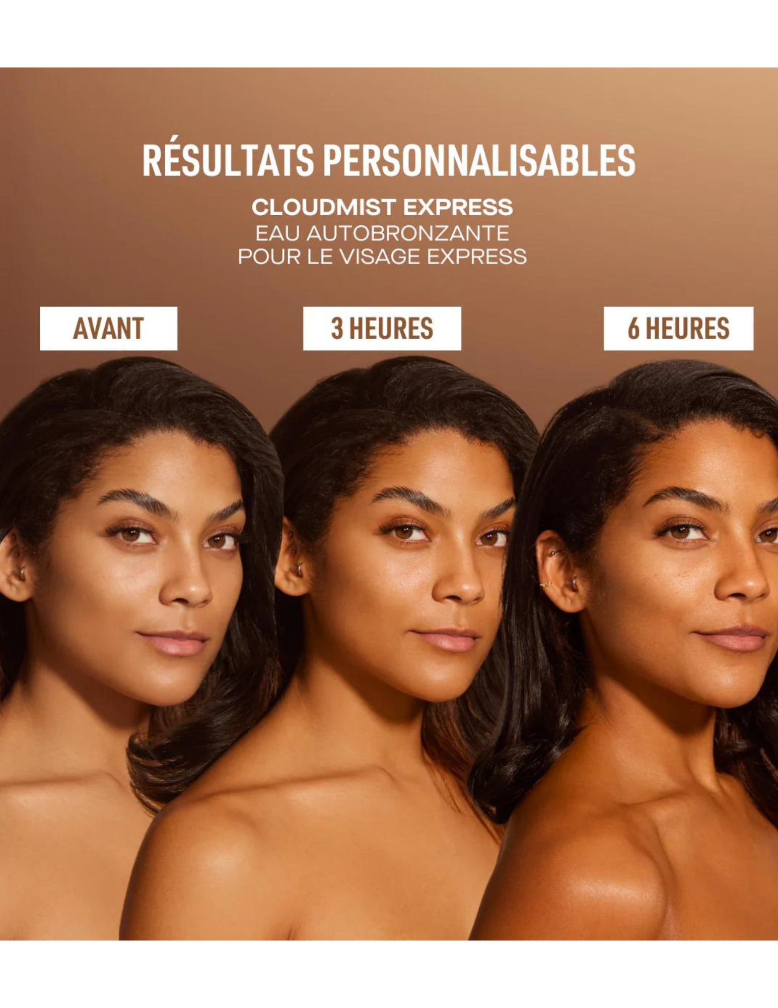 Express self-tanning water for the face - Nuda