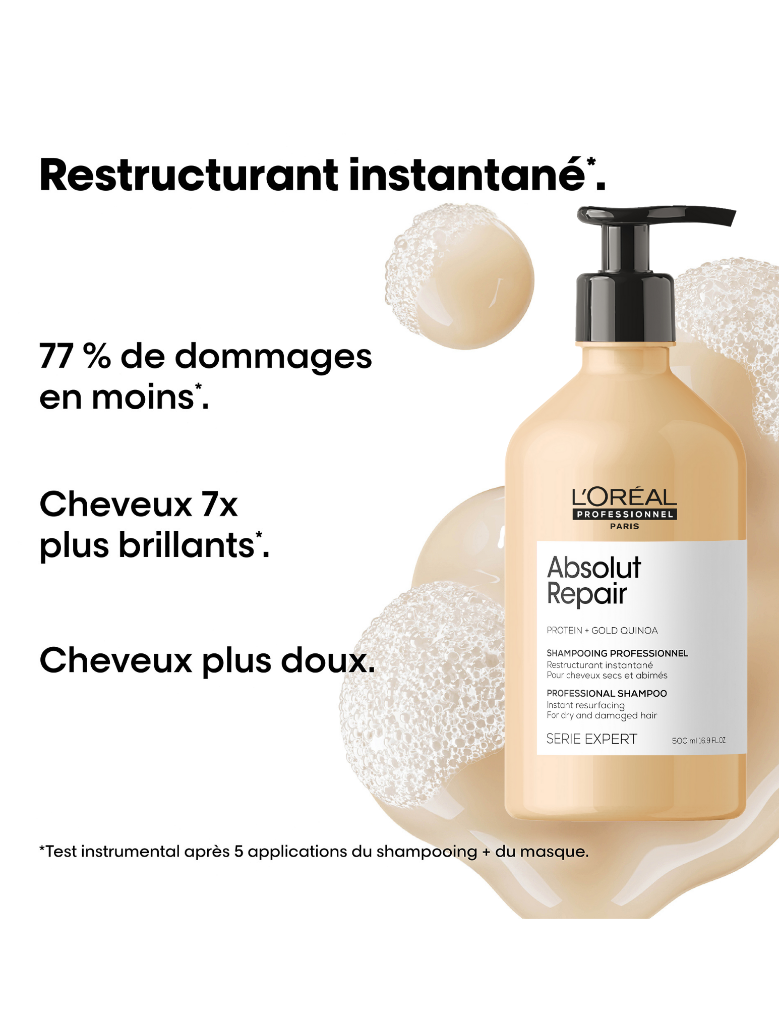 Instant resurfacing shampoo 500ml - Absolut Repair