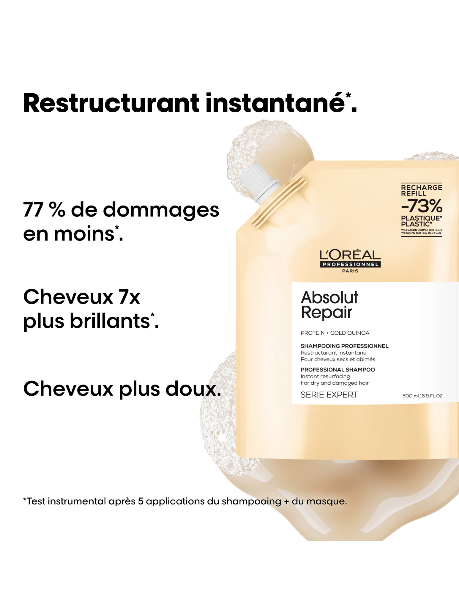 Instant resurfacing shampoo 500ml - Absolut Repair