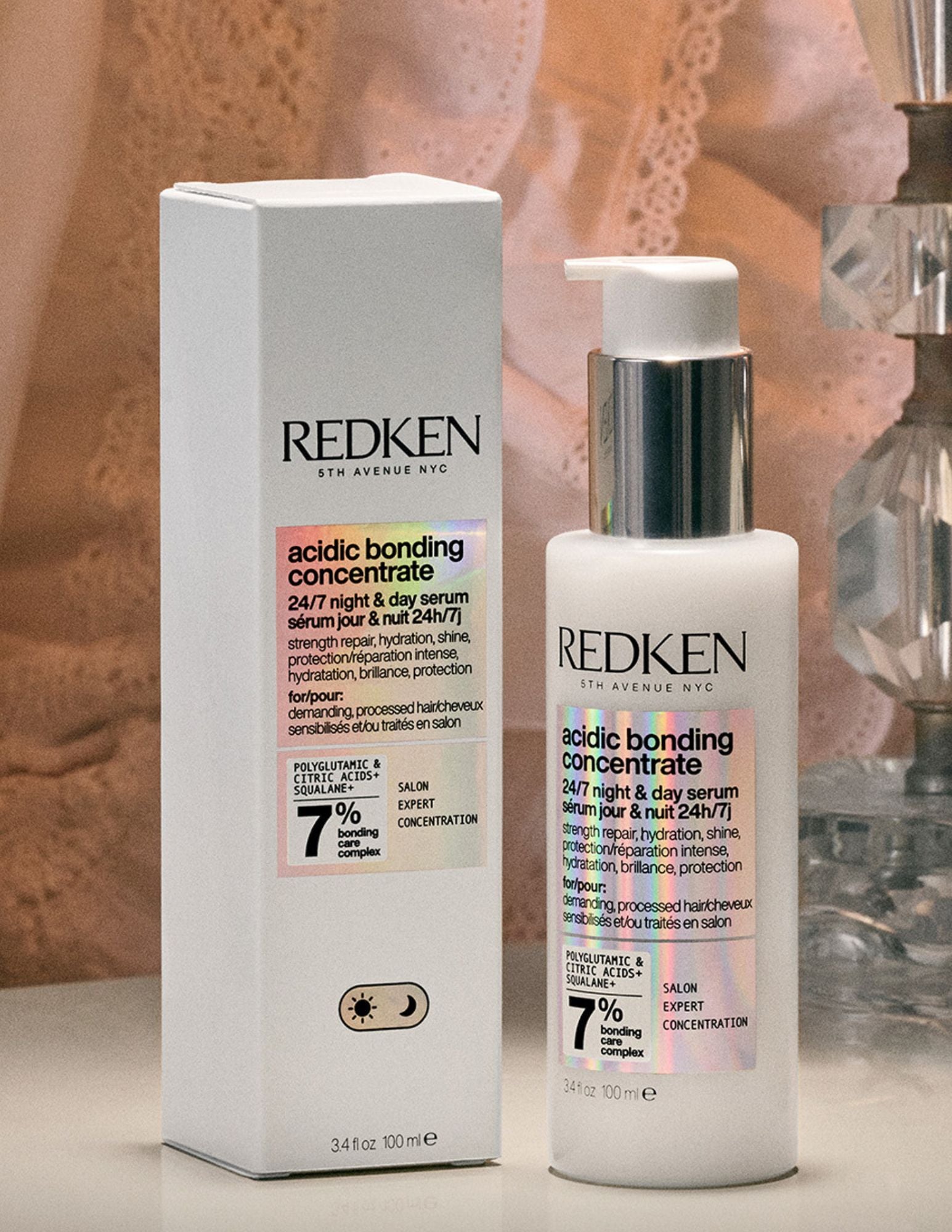 Sérum jour & nuit 24/7 avec Taie d'oreiller Redken
