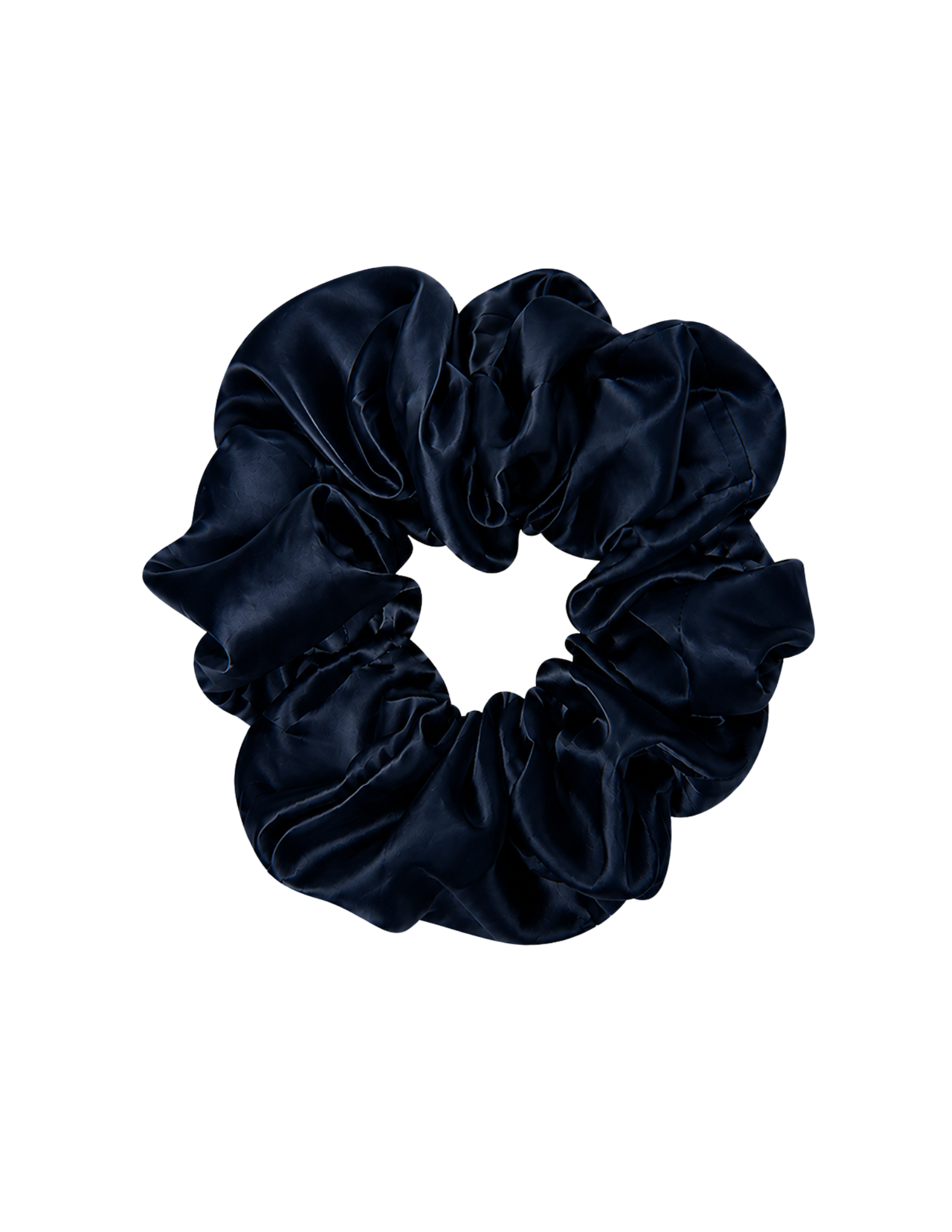 Satin Scrunchie - Navy Blue