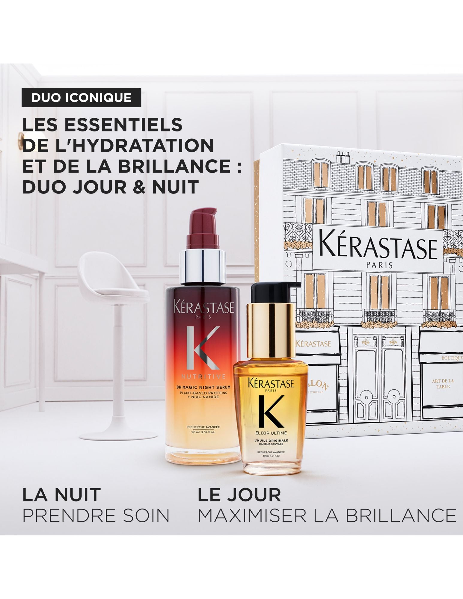 Coffret Découverte de Noël Kérastase - Nutritive & Élixir Ultime