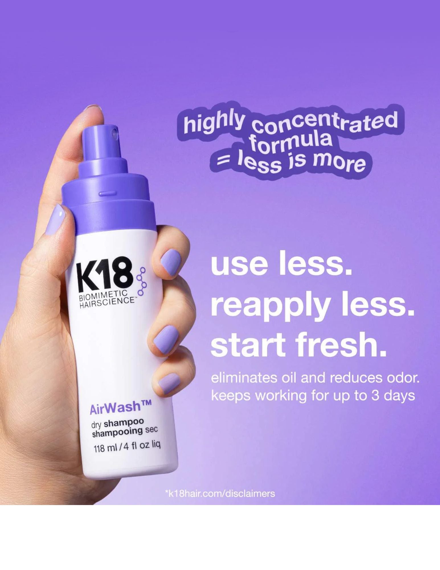 Dry shampoo - Air wash
