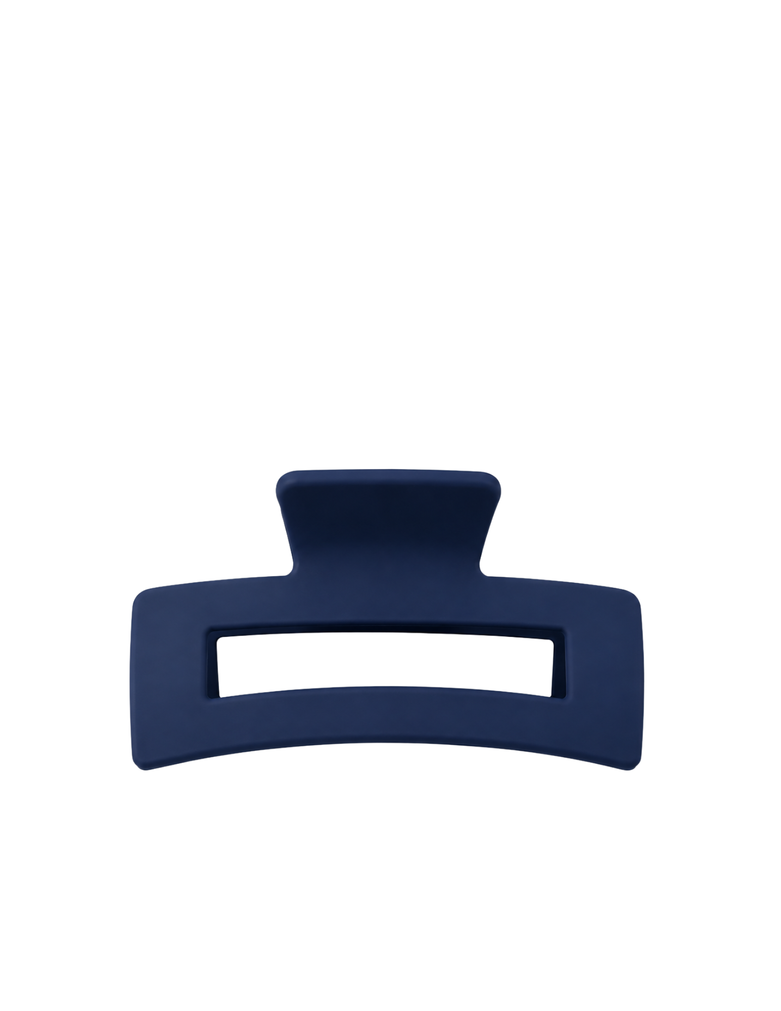 Square hair clip 10.5cm - Navy blue