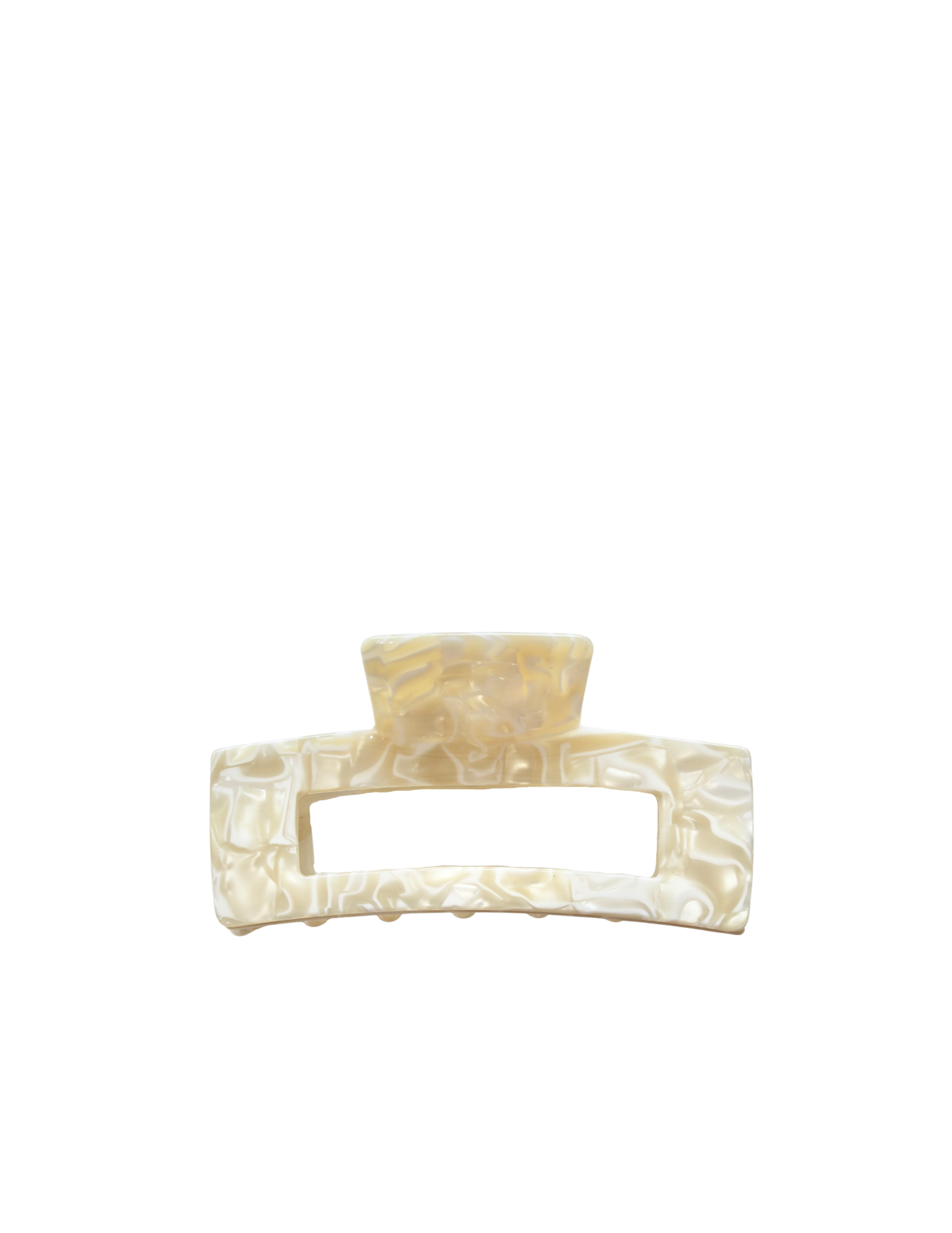 Pince à cheveux carrée 4cm - Cachemire