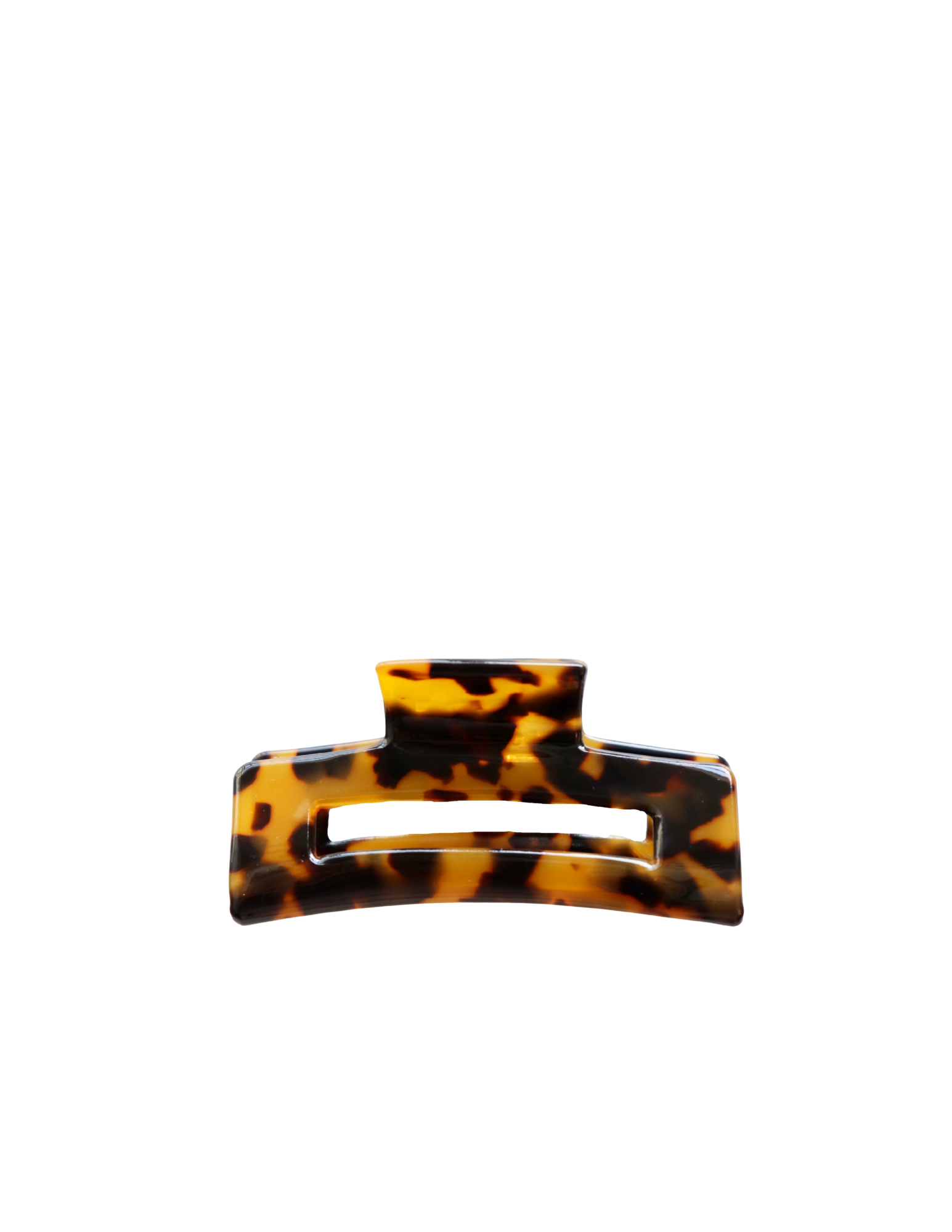 Pince à cheveux carrée 7,5cm - Tortoise