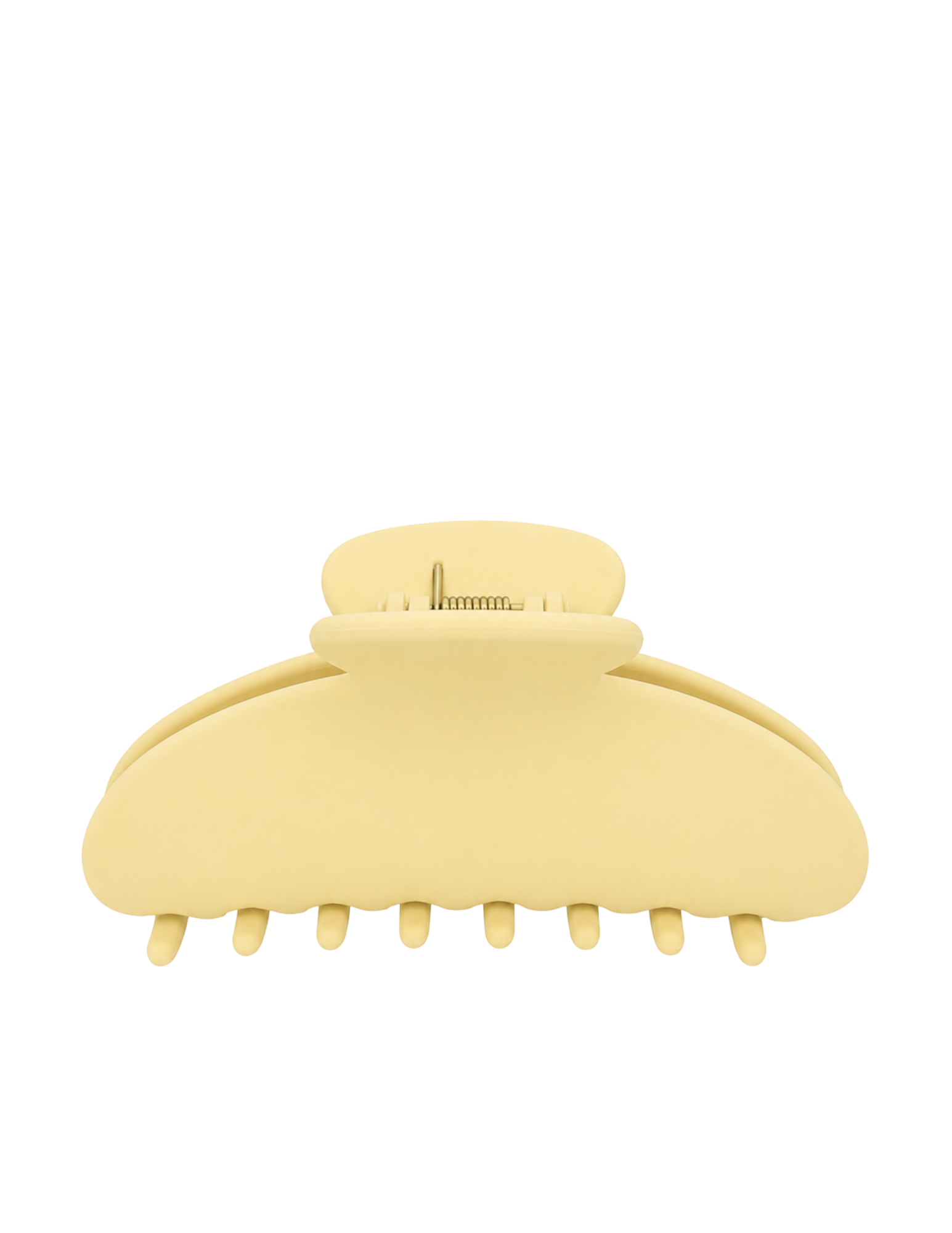 Round Hair Claw - Pastel Yellow
