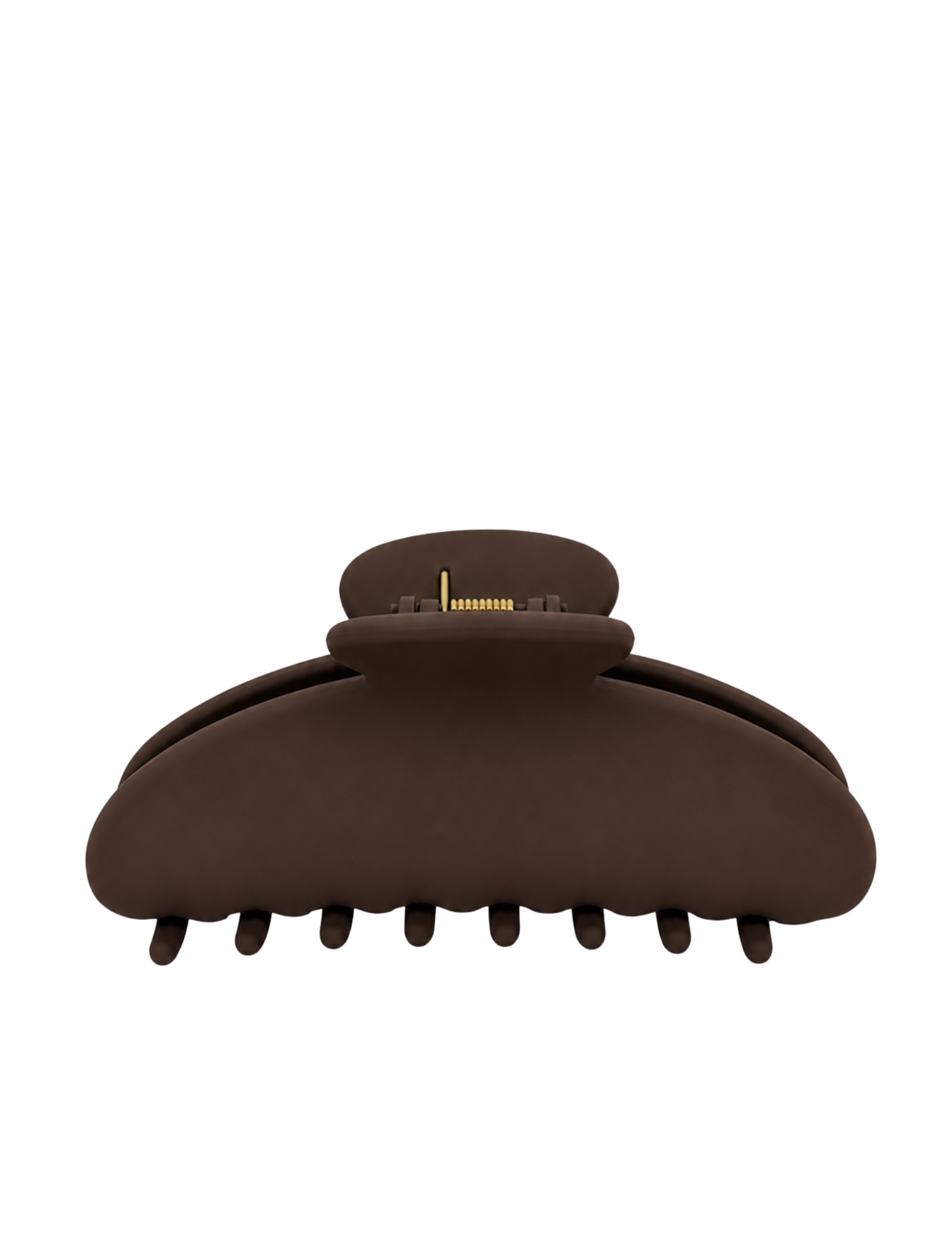 Round Hair Claw - Dark Brown
