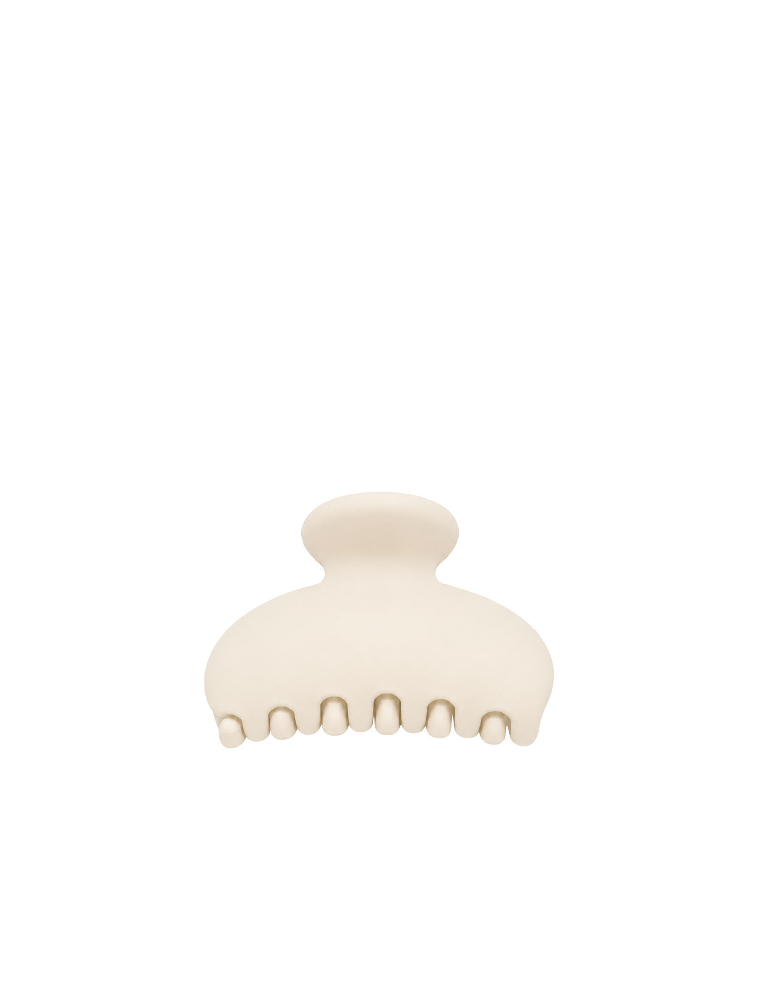 Pince à cheveux ronde - Beige