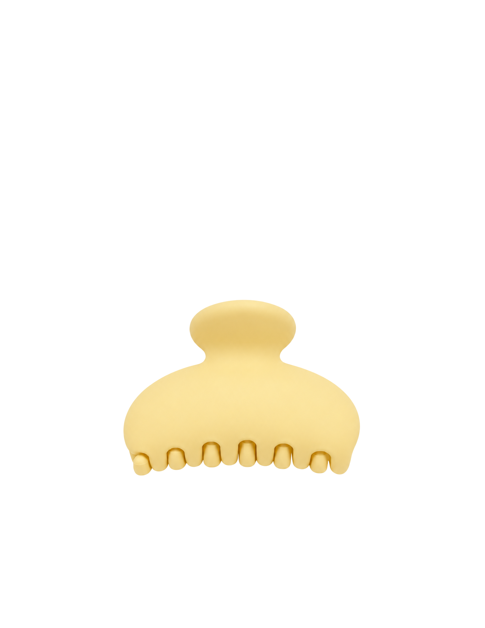 Round Hair Claw - Pastel Yellow