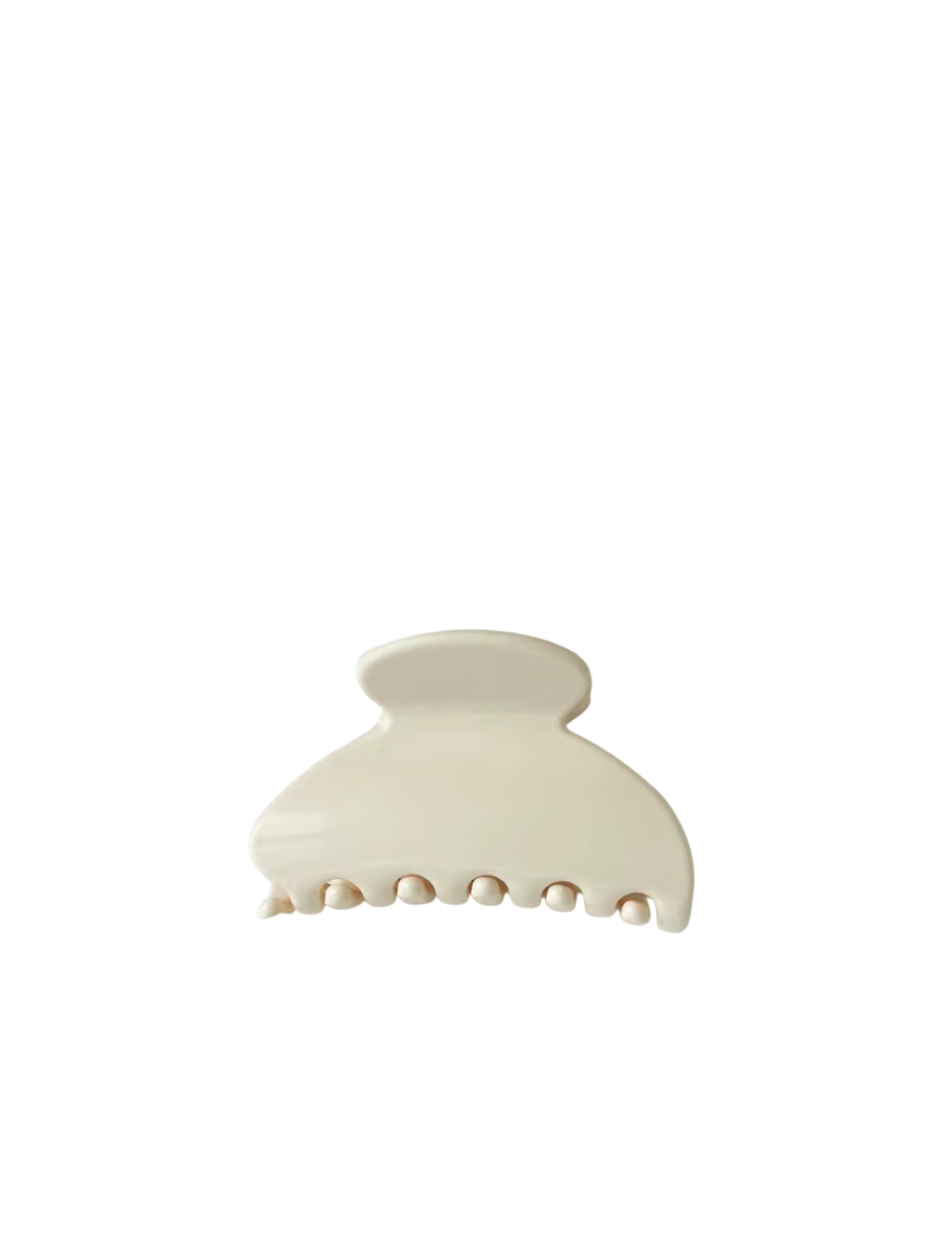 Pince à cheveux ronde chic - Beige