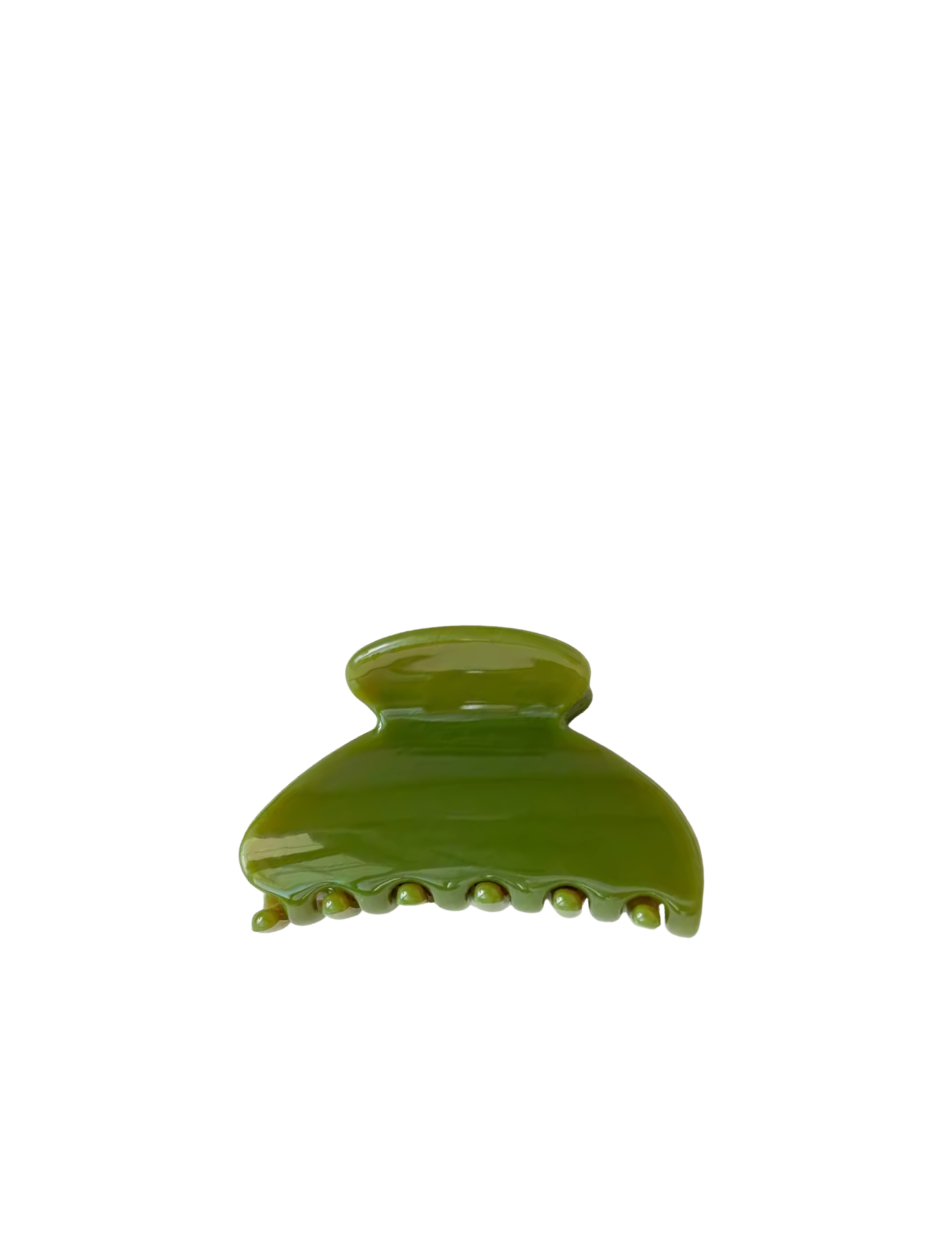 Pince à cheveux ronde chic - Vert