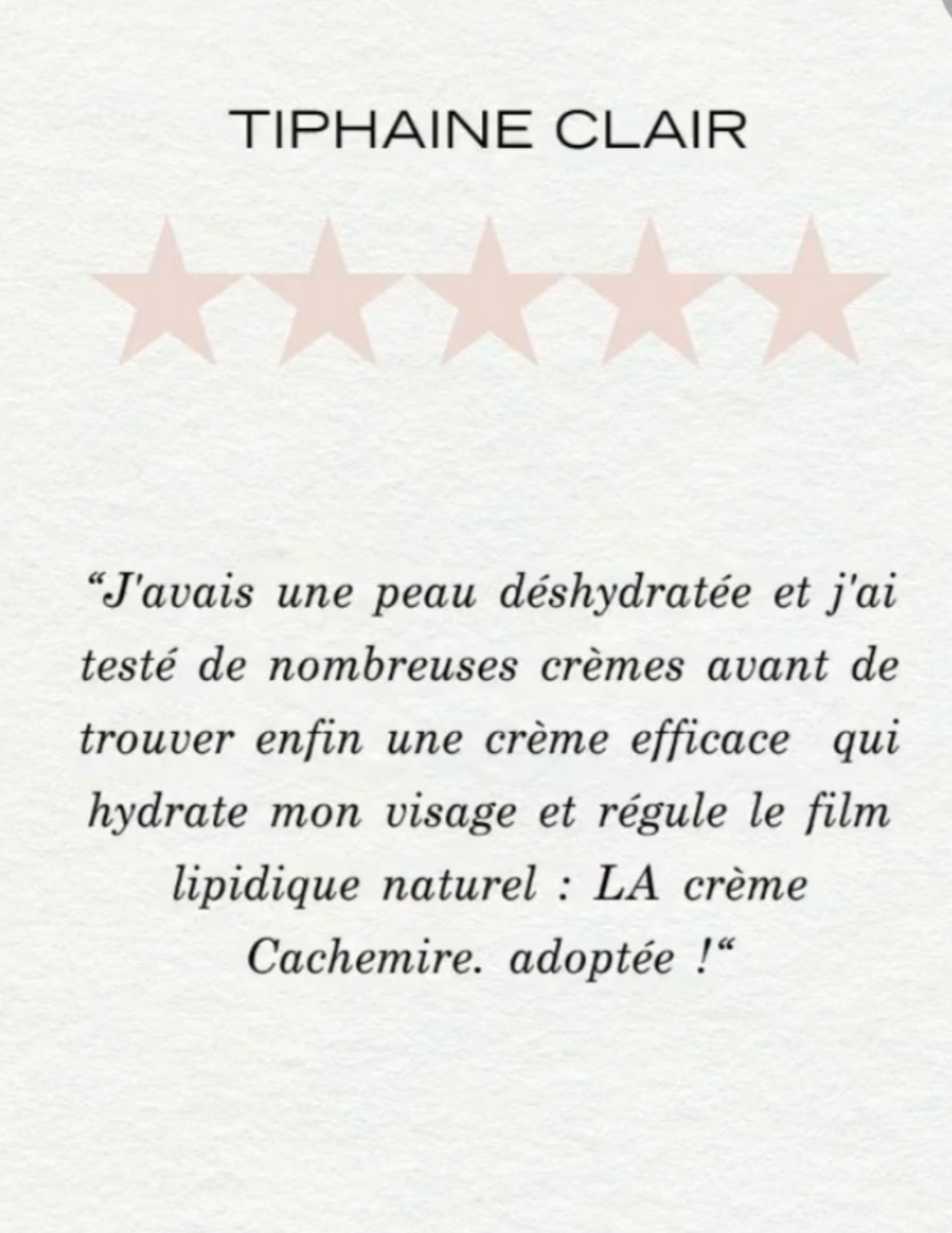 Crème Cachemire apaisante - N°2