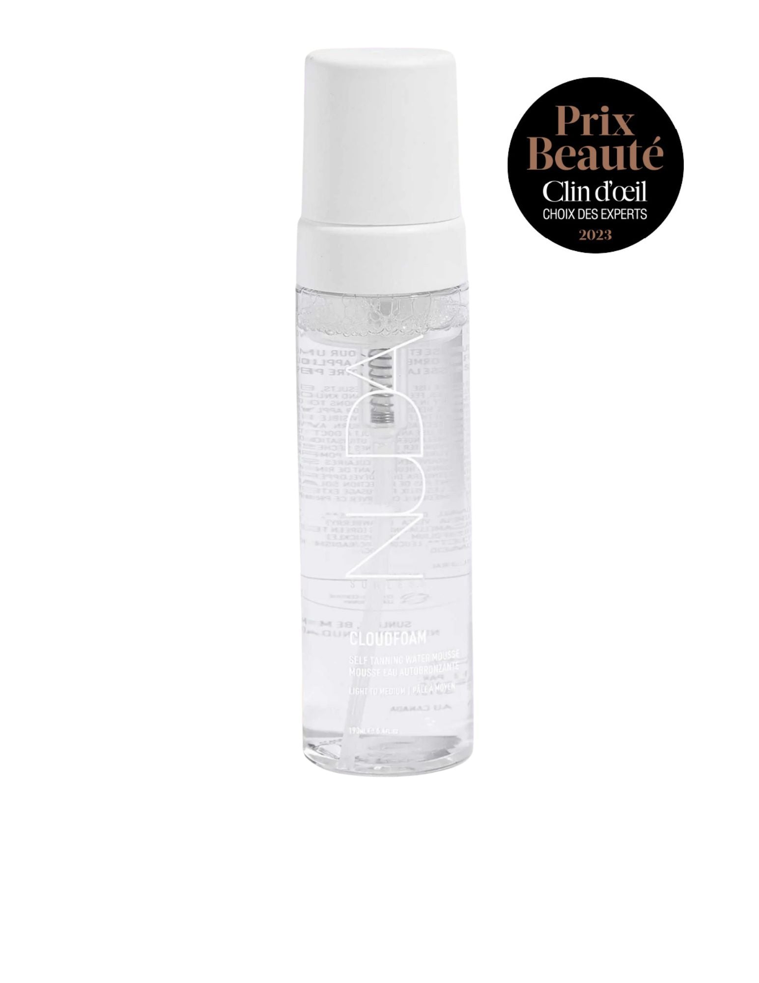 Eau autobronzante en mousse
