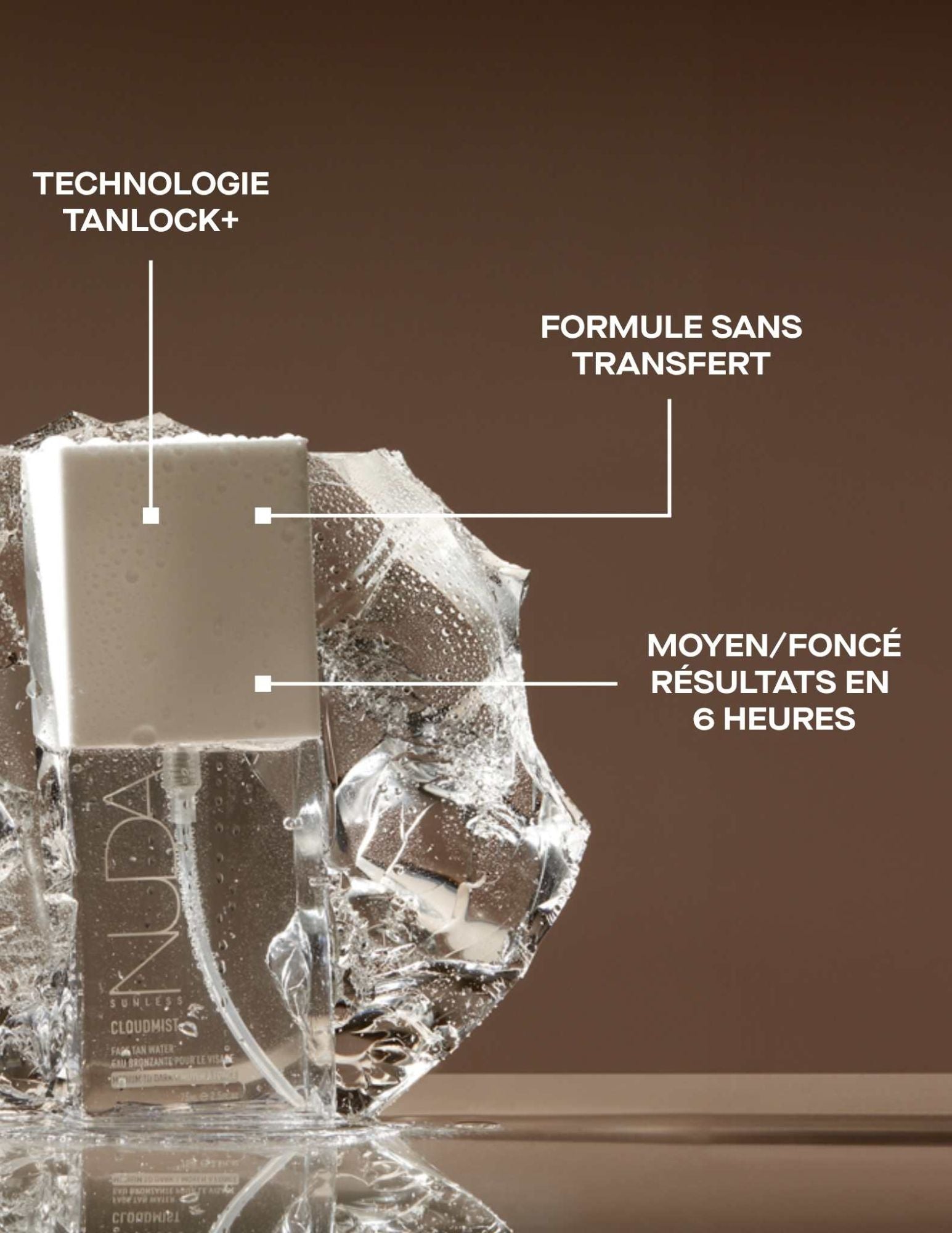 Eau autobronzante pour le visage - Nuda