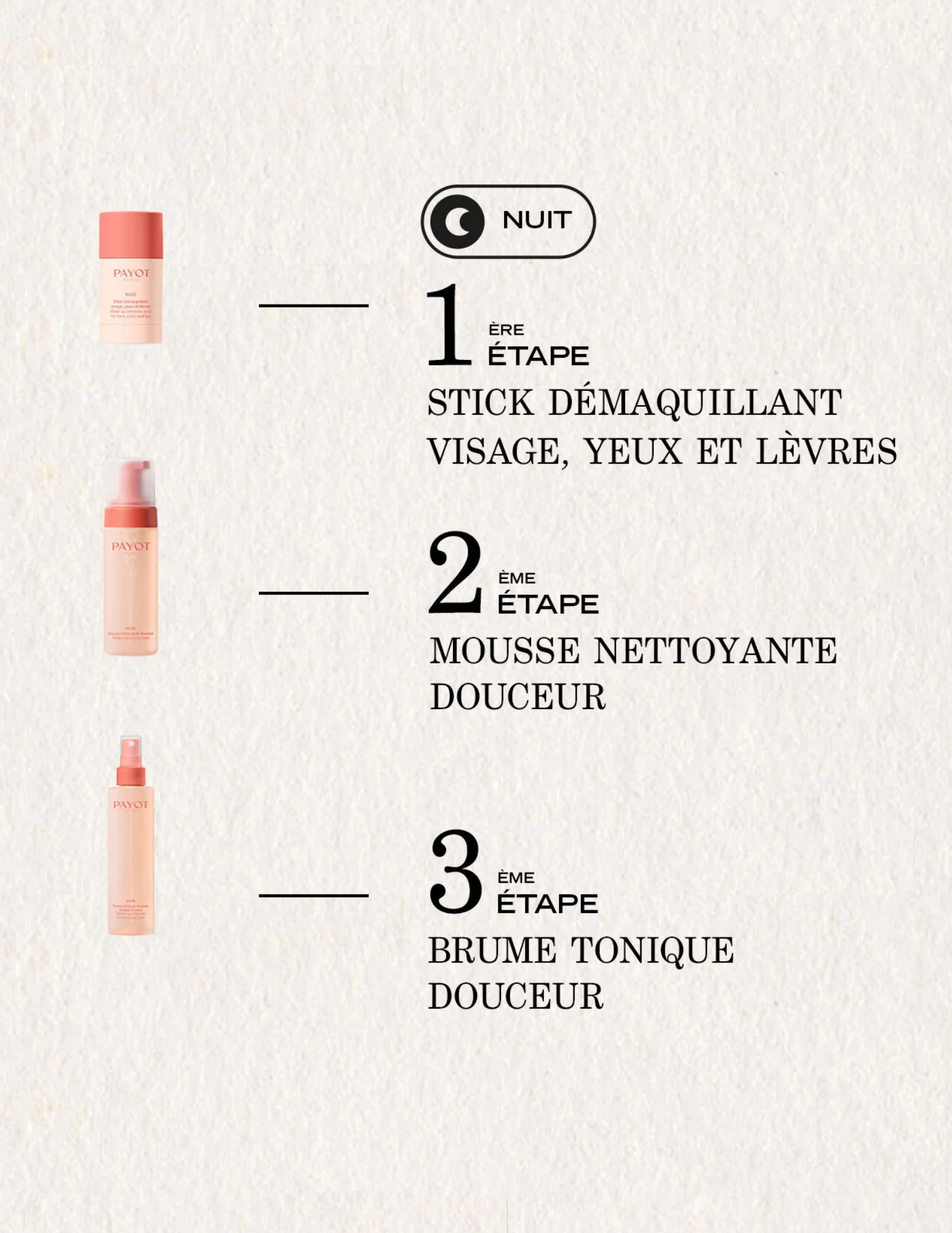 Stick démaquillant visage, yeux et lèvres - Nue