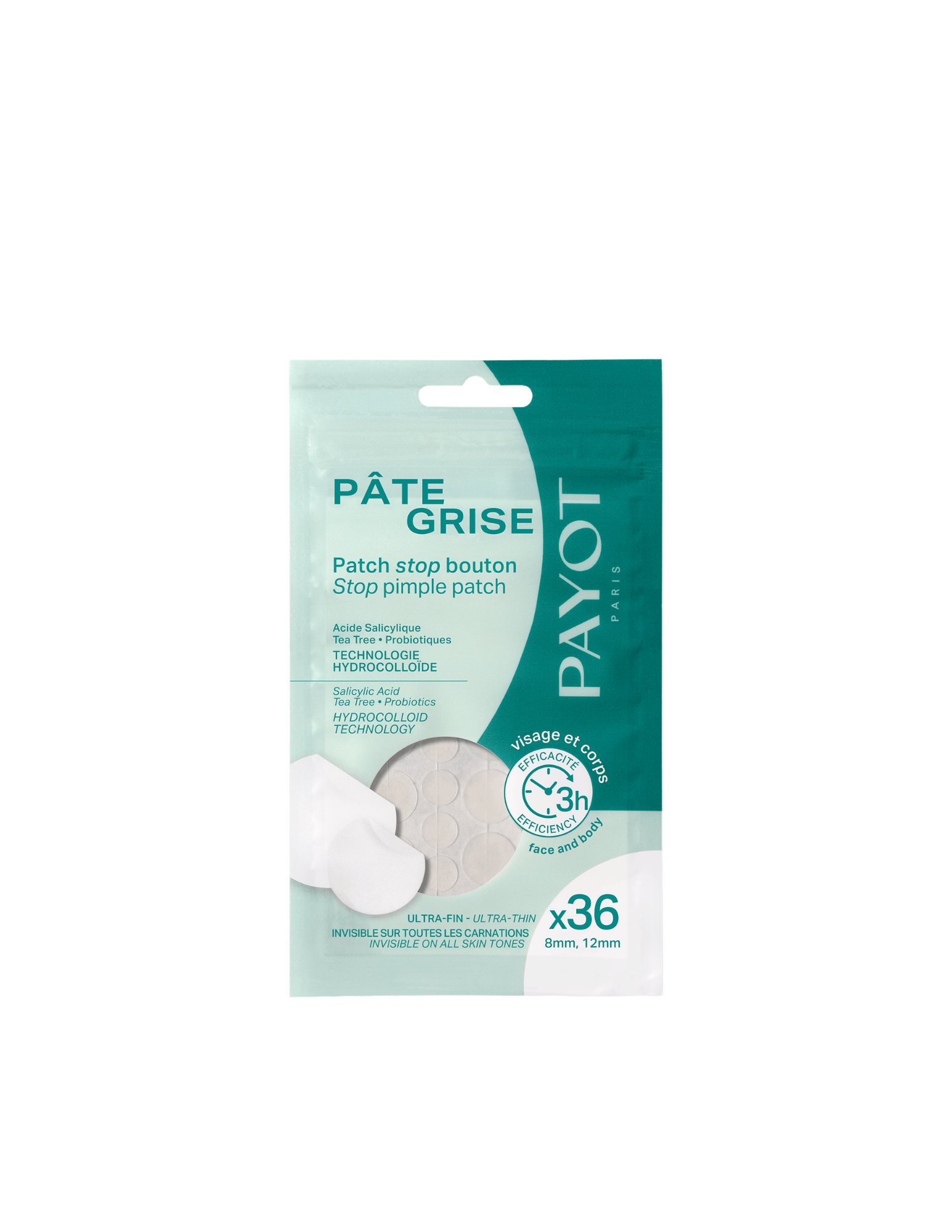 Patchs Stop Bouton - Pâte Grise