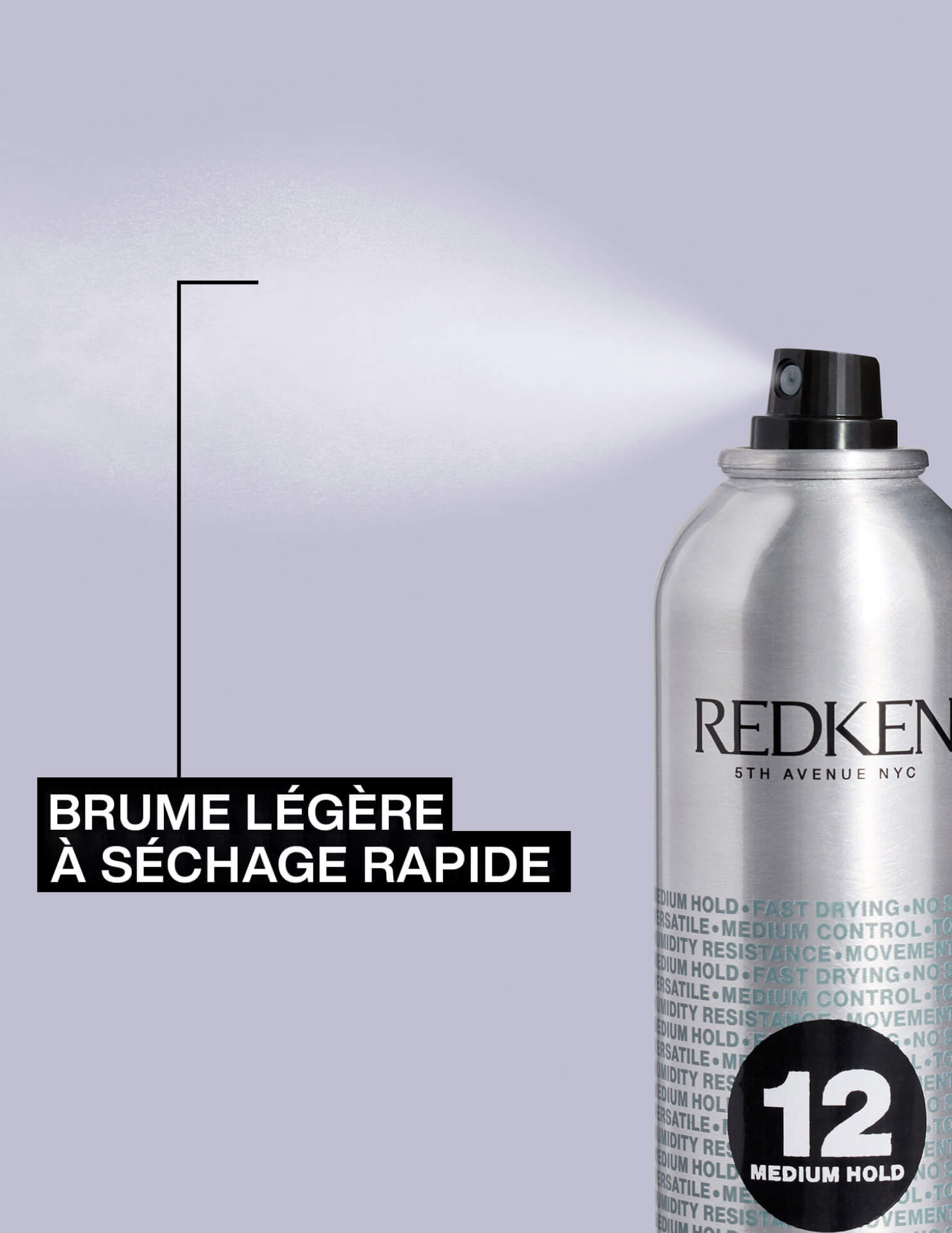 Hairspray 12 with malleable hold