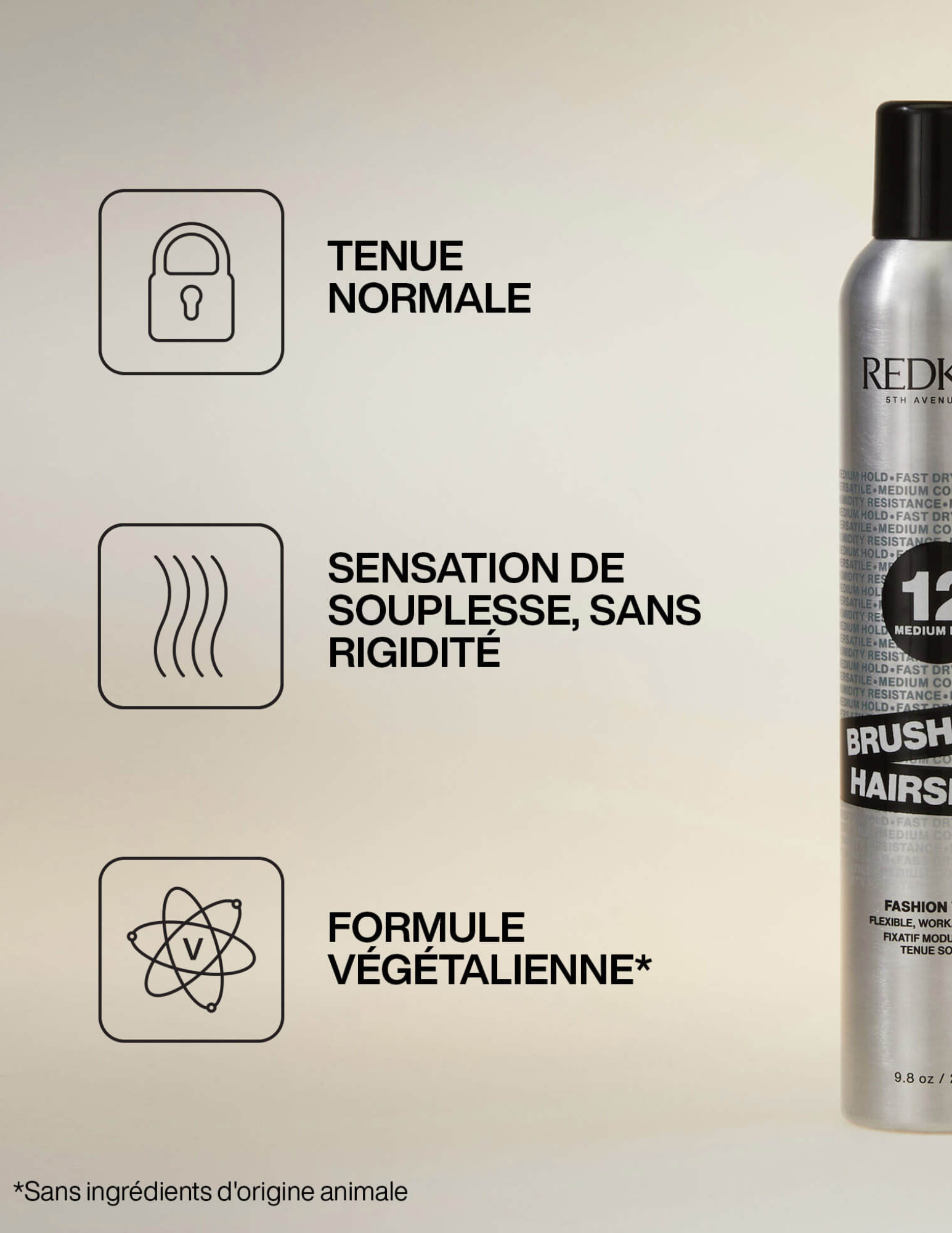 Hairspray 12 with malleable hold