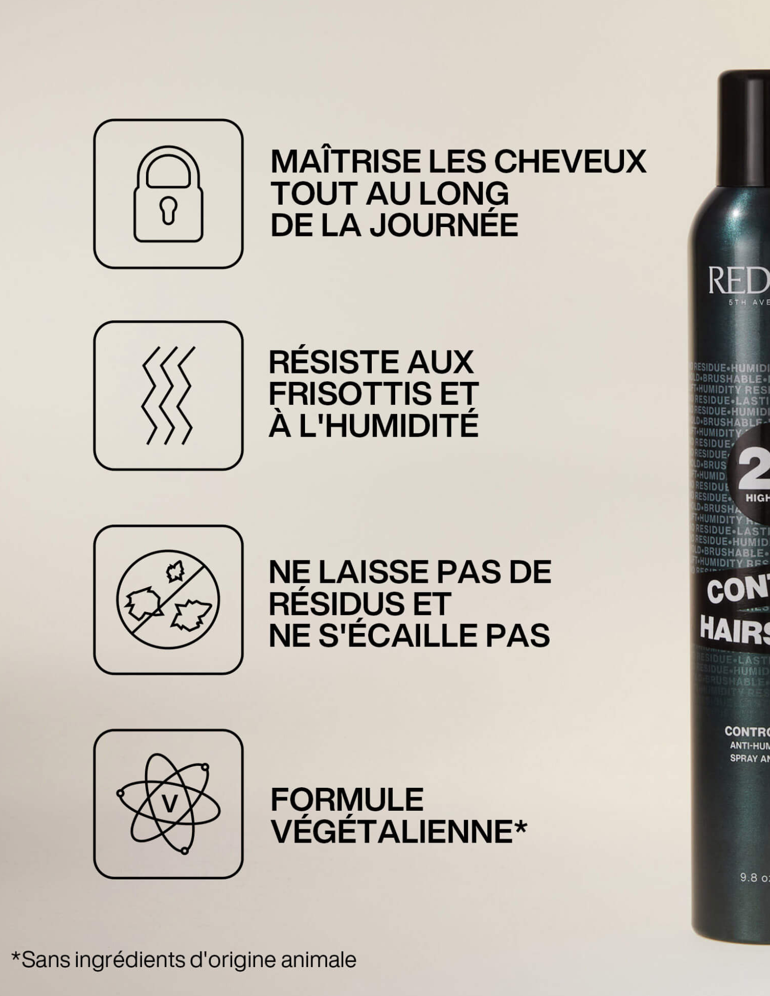 Fixatif 28 à tenue moyenne - Control Hairspray