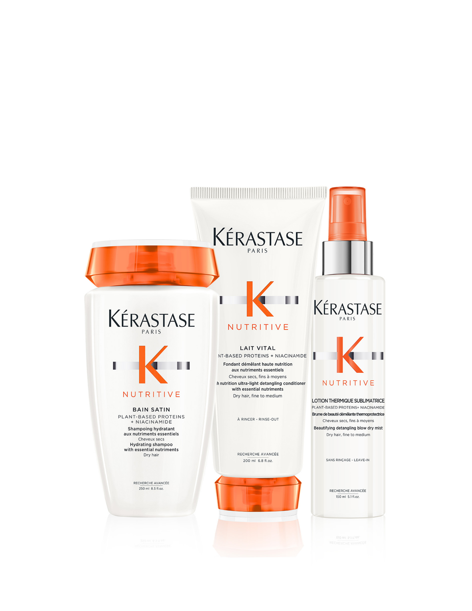 Nutritive : Routine hydratante pour cheveux fins à moyens