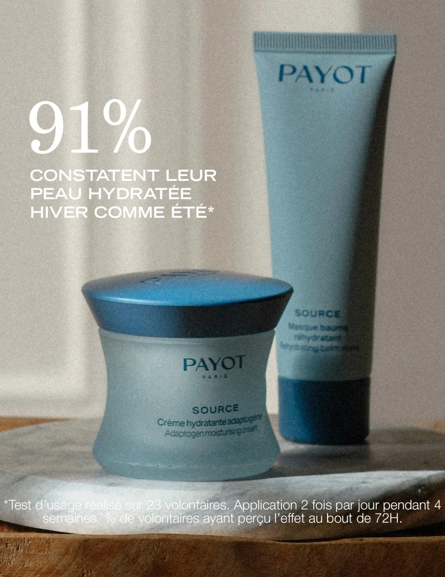 Crème hydratante adaptogène - Source