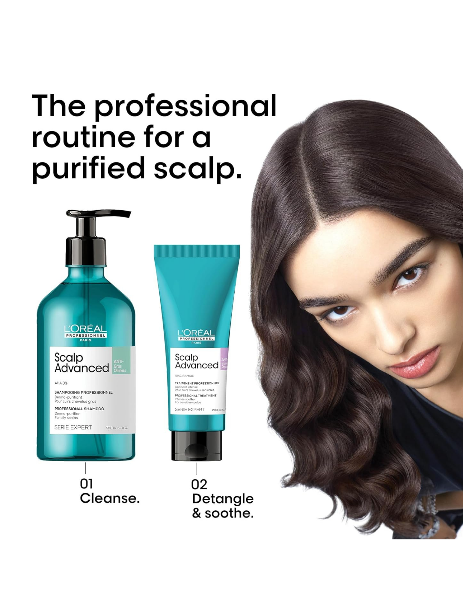 Derma-purifying anti-greasy shampoo 500ml - Scalp Advanced