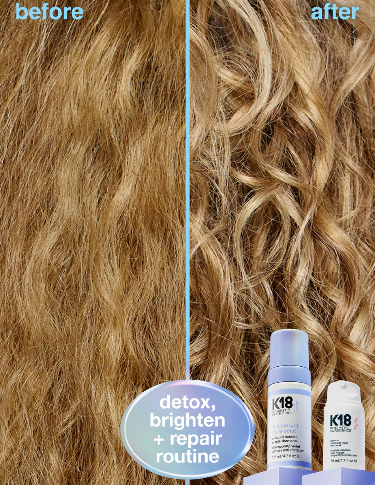 Shampoing violet Triple Éclat - K18
