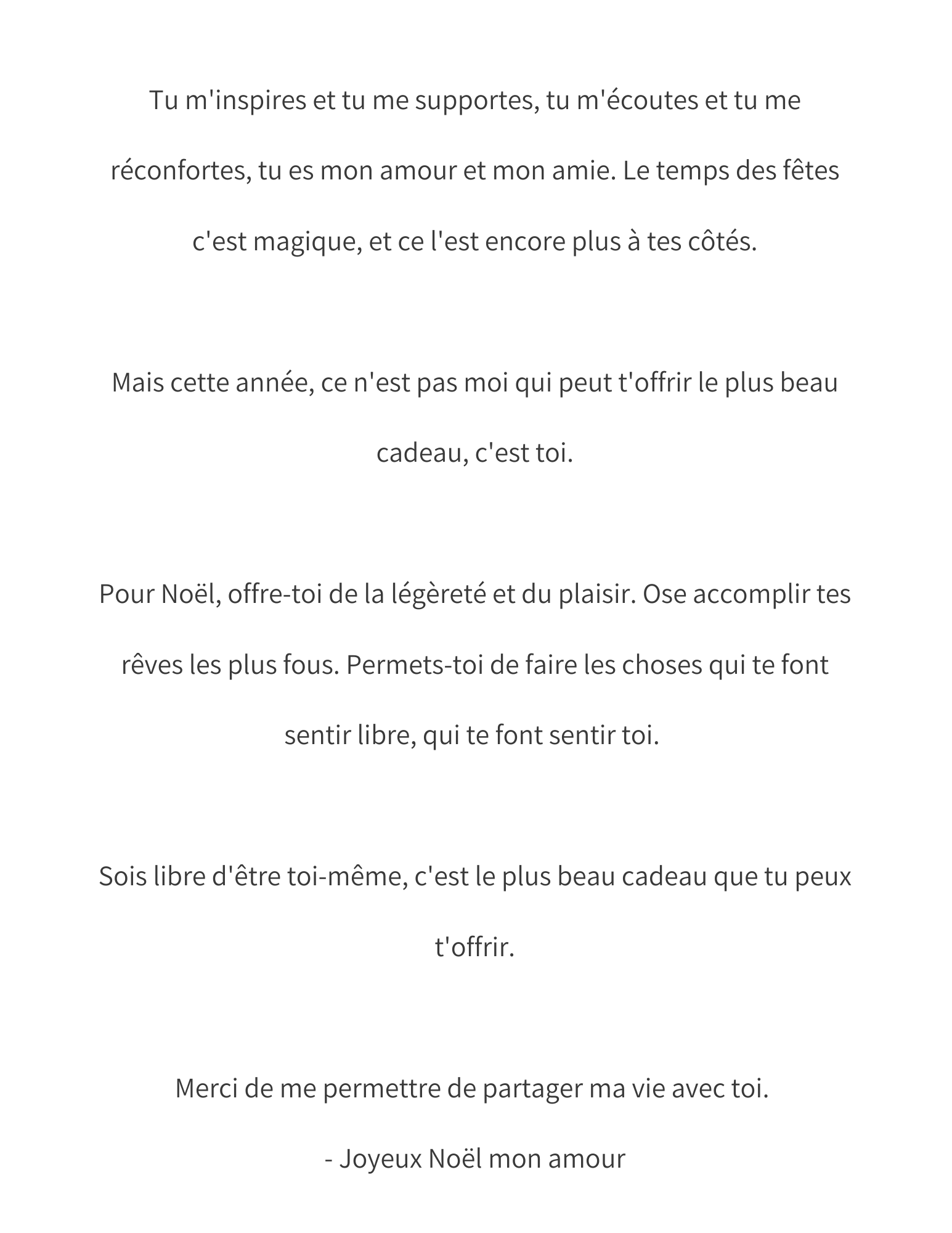 Carte des fêtes - À toi mon amour