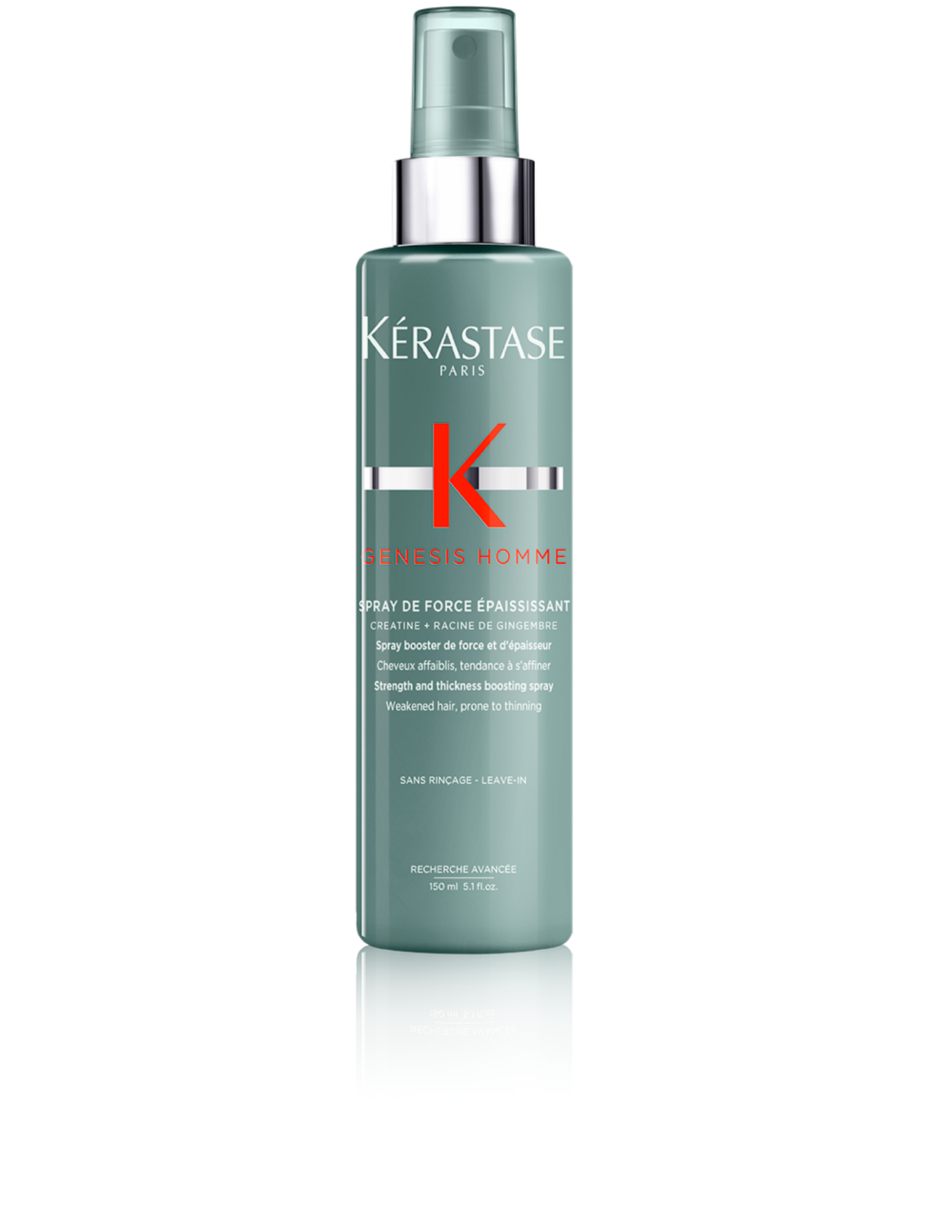 Kérastase Genesis Homme : Le spray de force épaississant est un spray coiffant qui aide les cheveux à récupérer leur épaisseur en plus de leur donner plus de force. Livraison rapide et gratuite dès 50$ - Conseils personnalisés