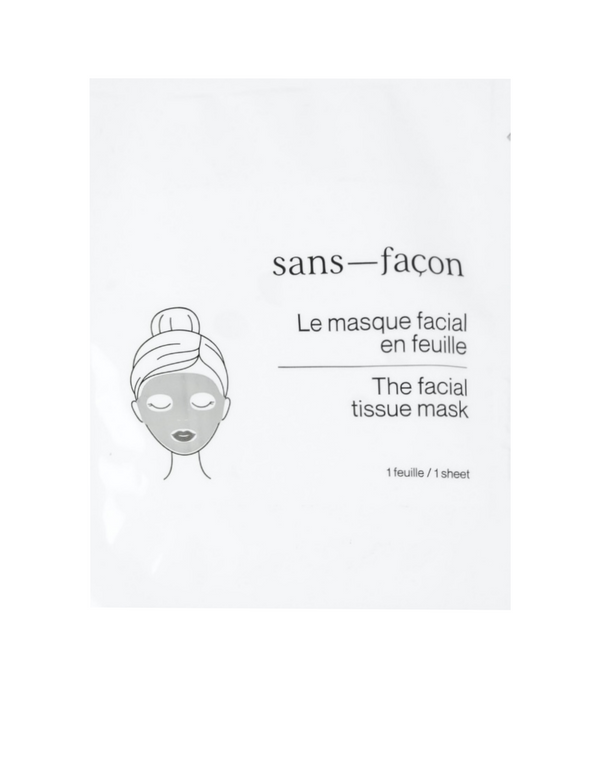 Le masque facial en feuille
