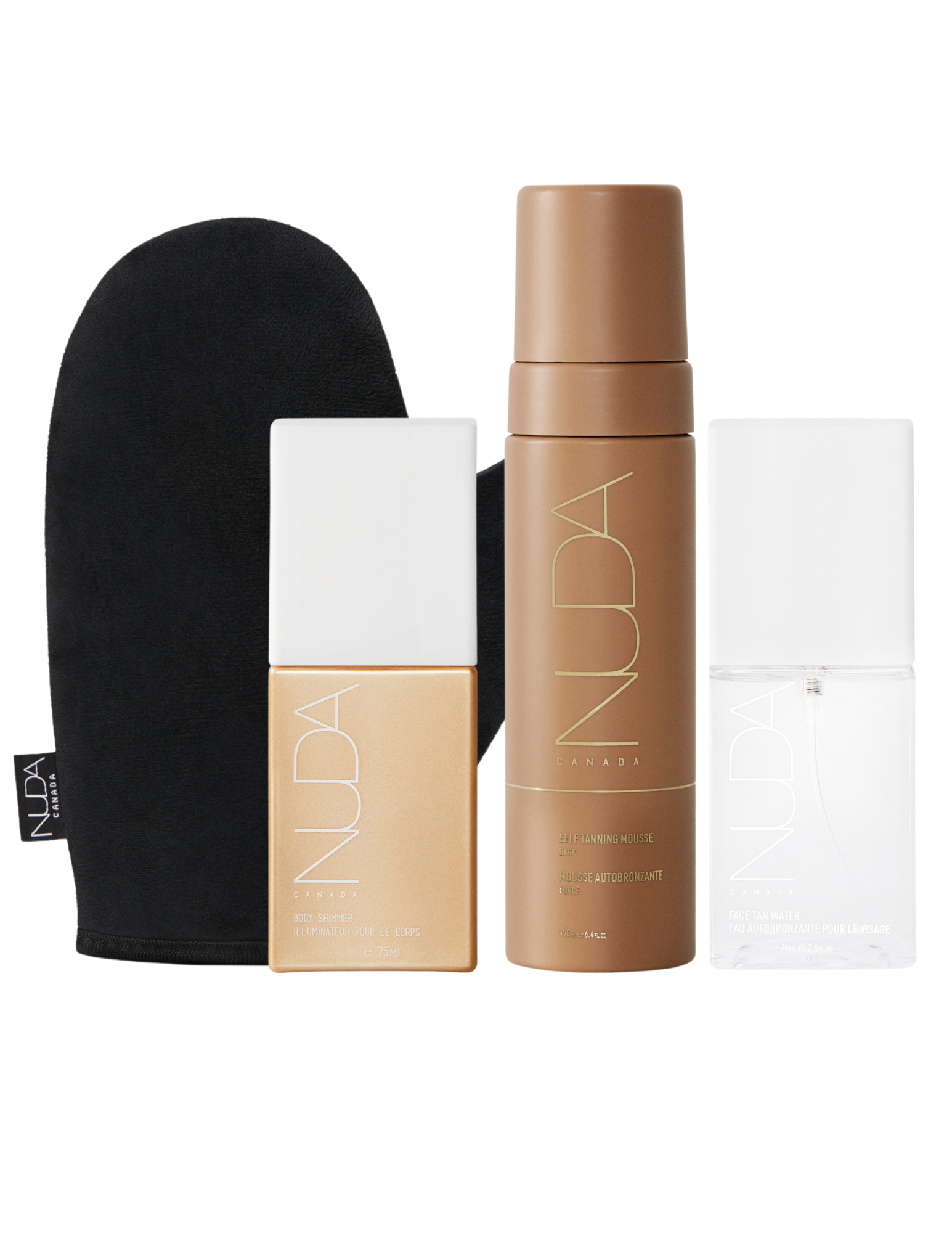 Ensemble Glow Ultime - Teint foncé (eau autobronzante)