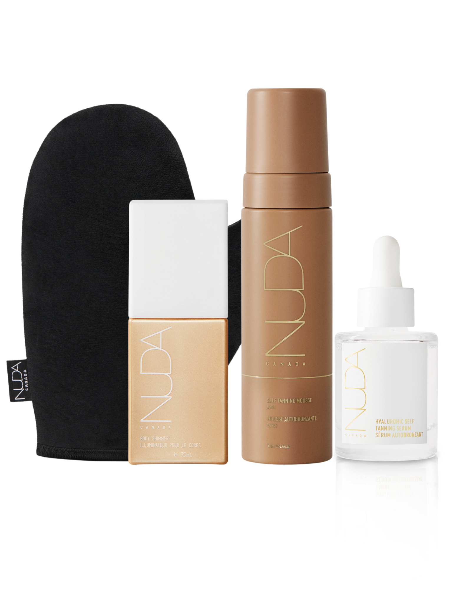 Ensemble Glow Ultime - Teint foncé (eau autobronzante)
