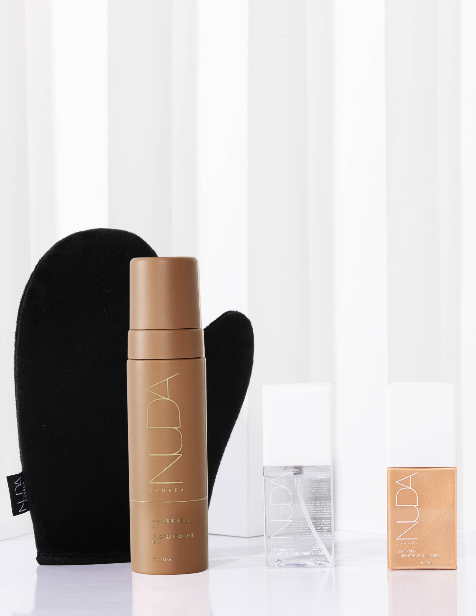 Ensemble Glow Ultime - Teint foncé (eau autobronzante)