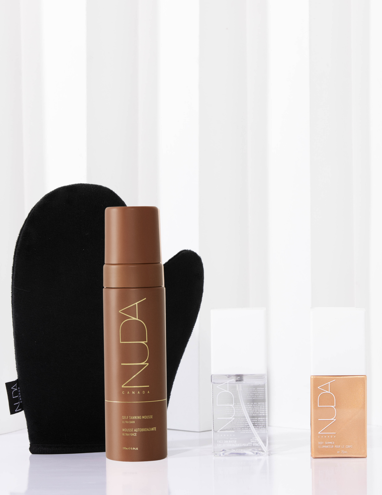 Ensemble Glow Ultime - Teint foncé (eau autobronzante)