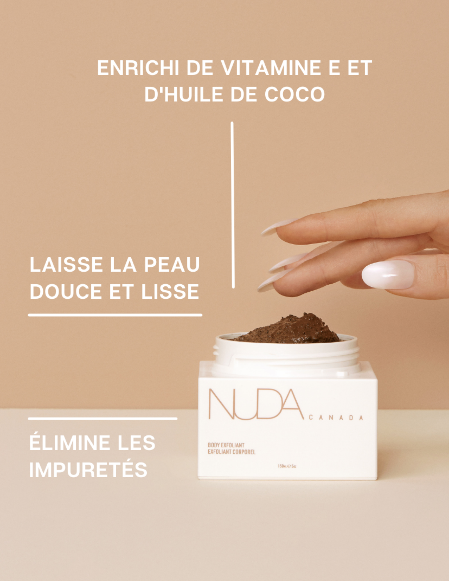 Cet exfoliant pour le corps fait à partir de café Arabica est conçu pour éliminer les cellules mortes et les impuretés en douceur. Enrichi d’huile de noix de coco et de vitamine E, il favorise le maintien d’une peau saine, lisse et éclatante et aide à la régénération de l’épiderme. Livraison rapide et gratuite dès 50$
