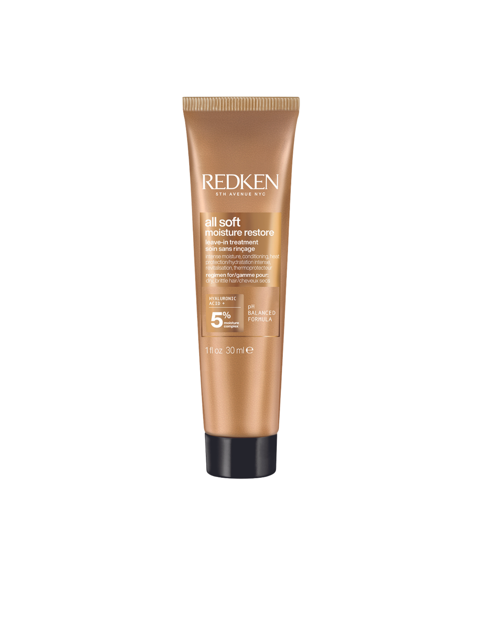 Le traitemant sans rinçage All Soft Moisture Restore est un soin hydratant qui ajoute une brillance et une hydratation immédiates aux cheveux. Formulé avec de l'acide hyaluronique, ce traitement sans rinçage rend les cheveux cheveux plus lisses, plus hydratés, plus doux et plus brillants!