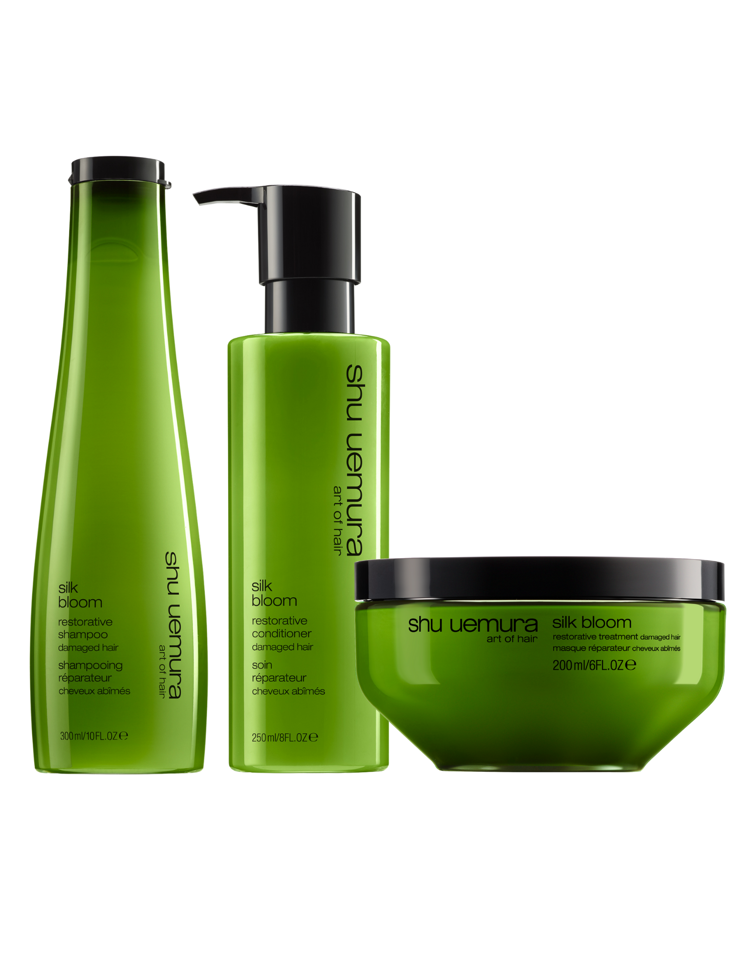 Silk Bloom : Routine réparatrice pour cheveux abîmés
