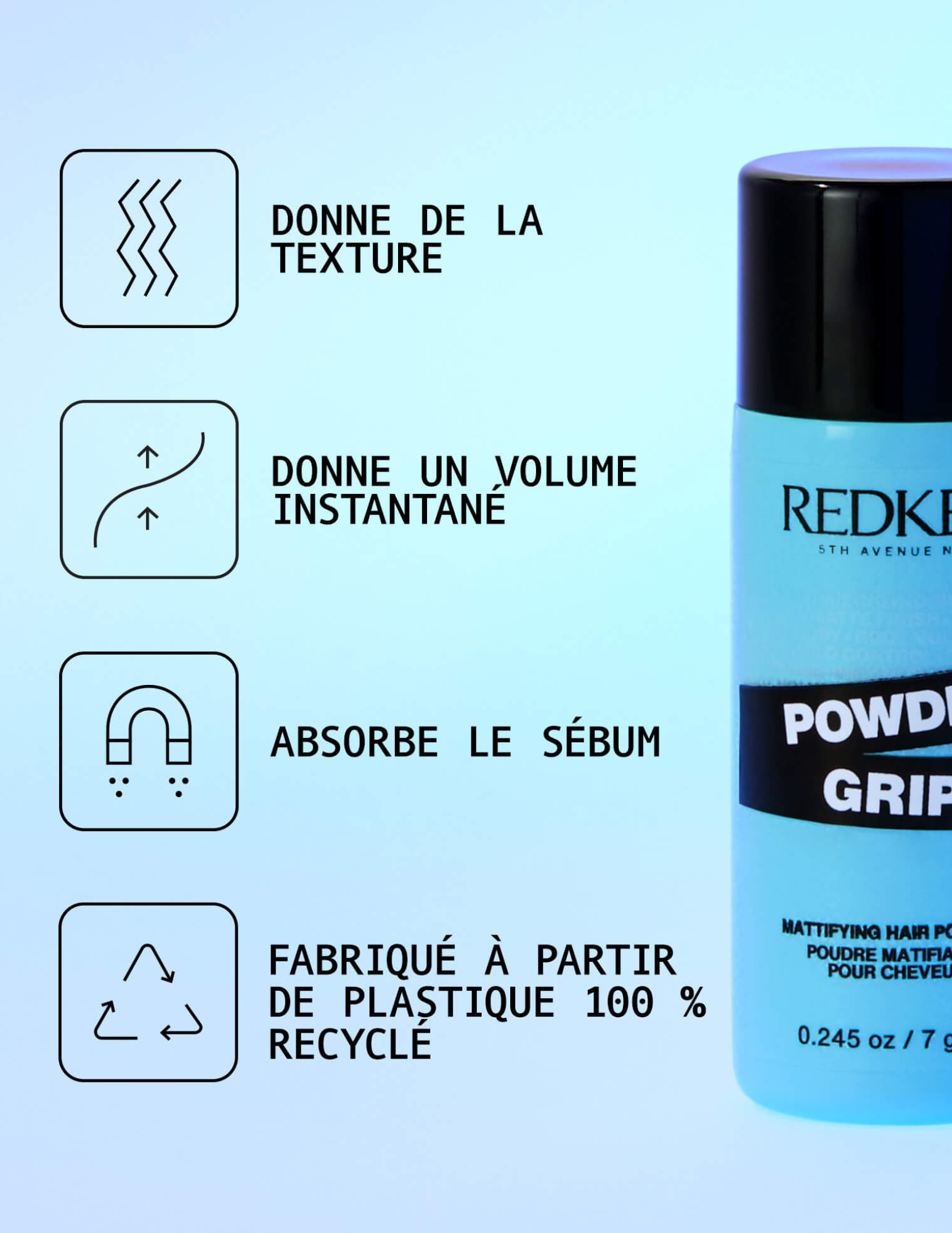 Poudre volumisante et texturisante pour la racine - Powder Grip