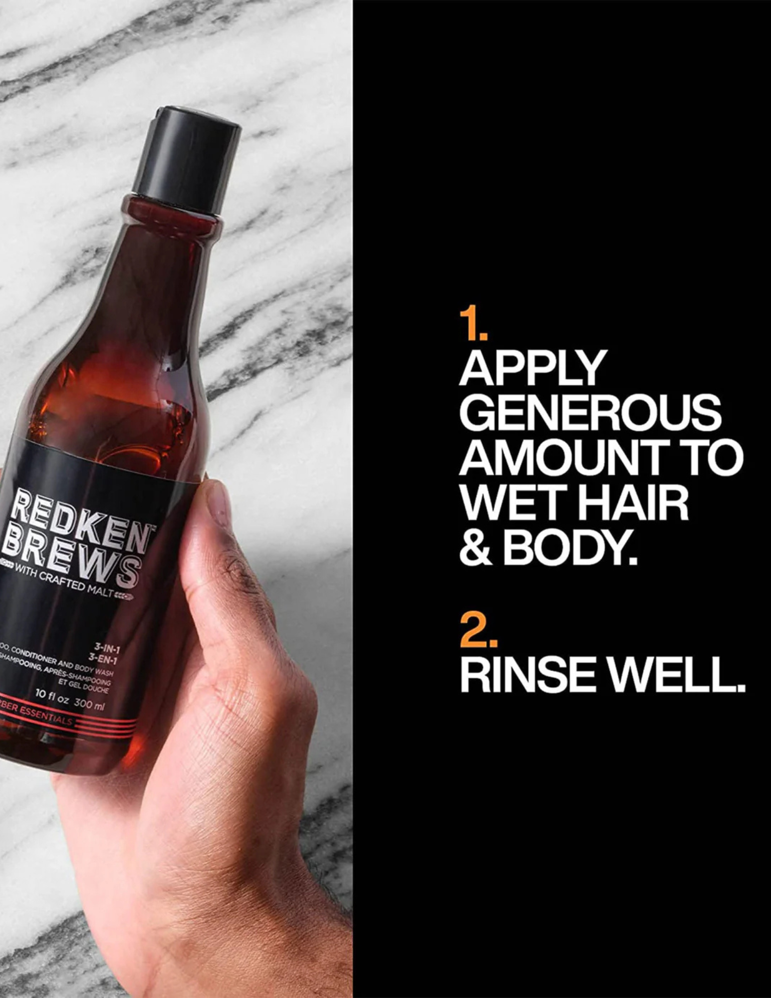Redken Brews - Shampoing 3 En 1 1L