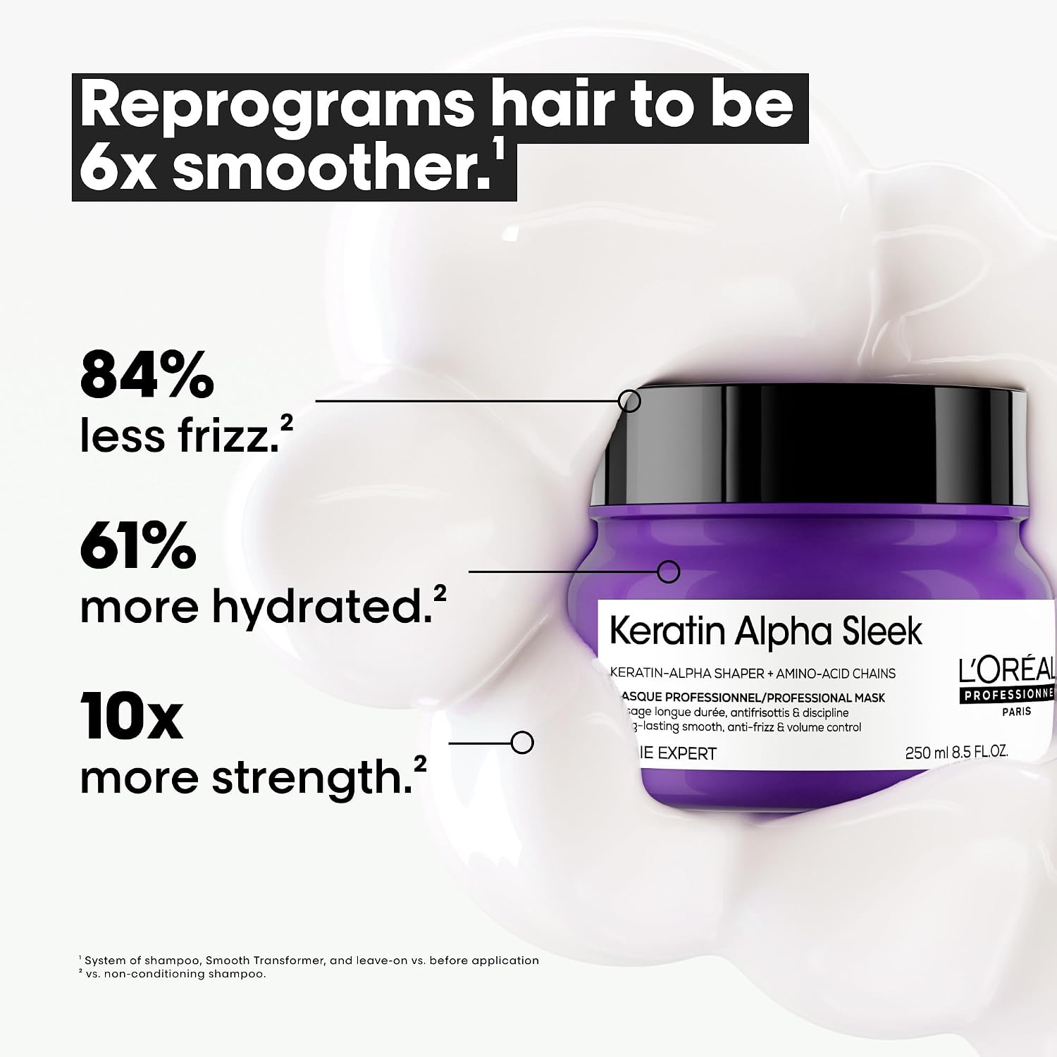 Mask 250ml - Keratin Alpha Sleek