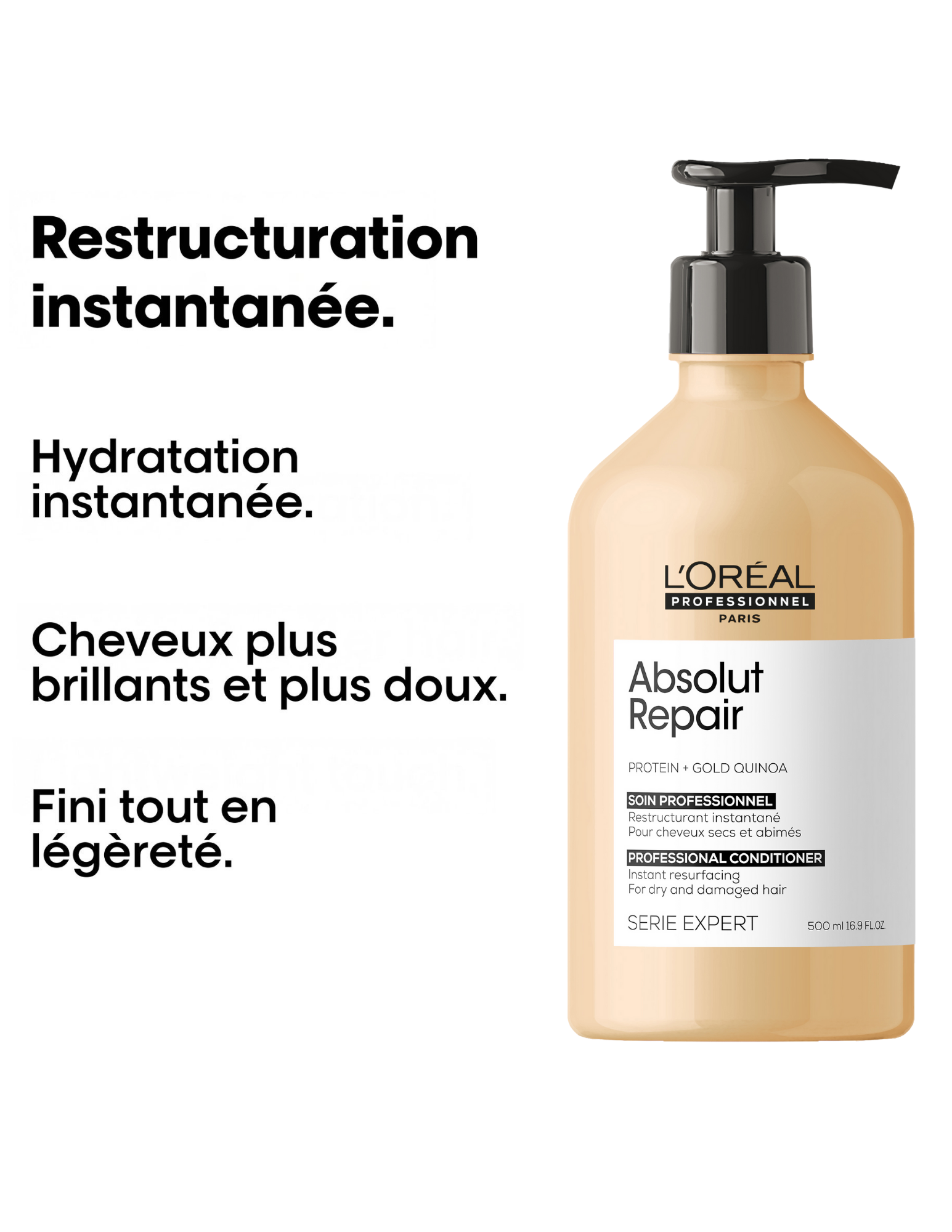 Après-Shampoing resurfaçant instantané 500ml - Absolut Repair