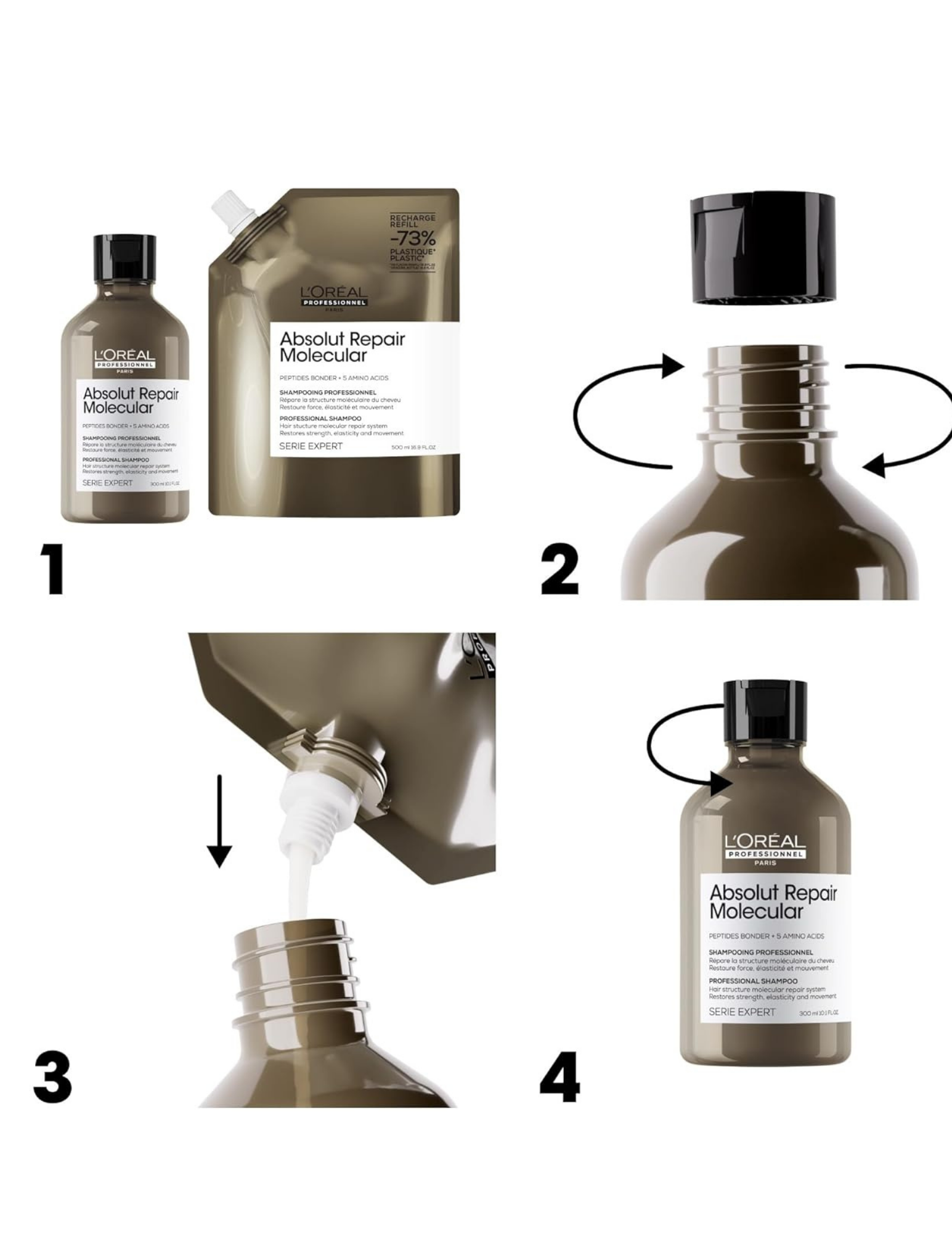 Shampoo 300ml - Absolut Repair Molecular