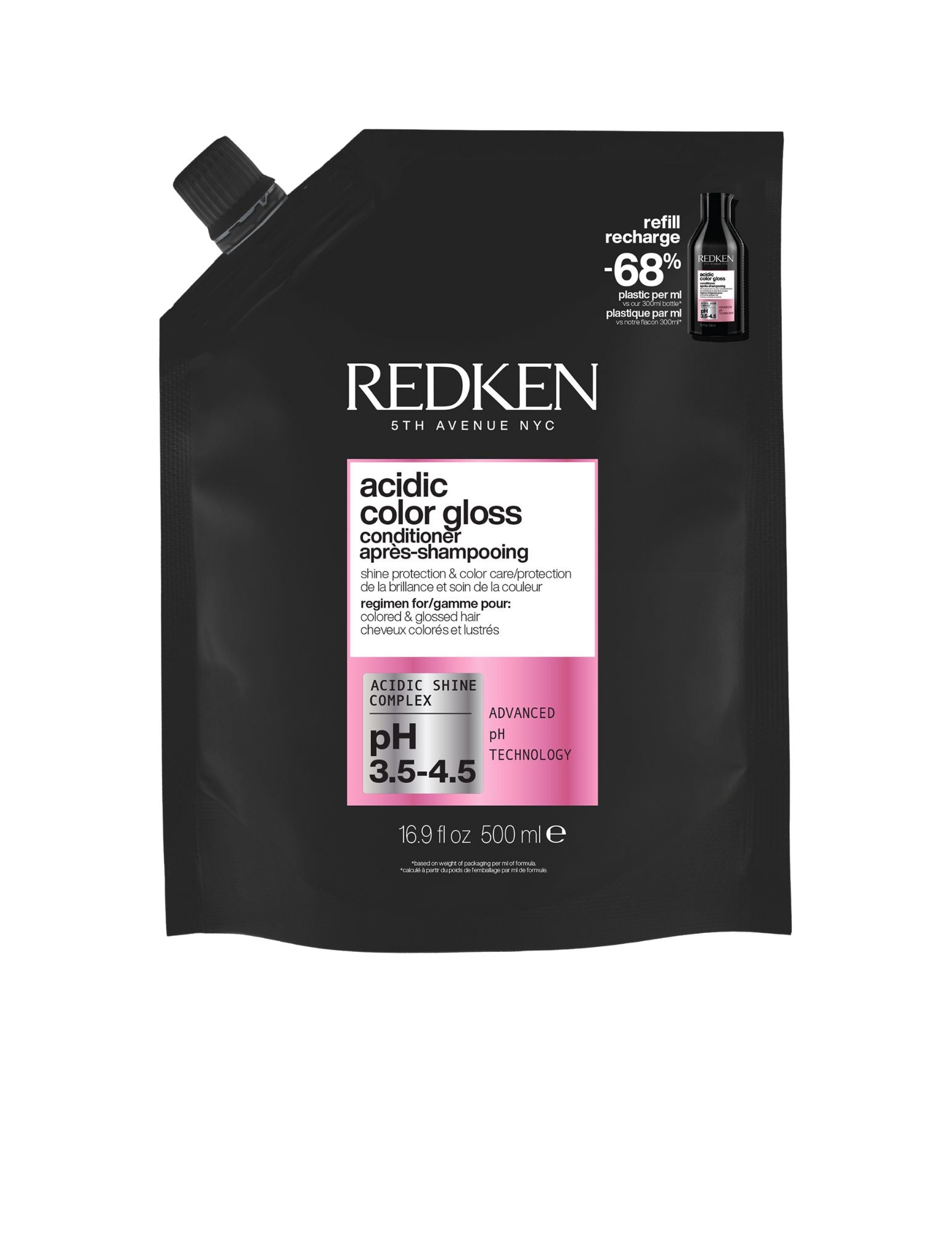 Après-shampoing Acidic Color Gloss - Recharge 500ml